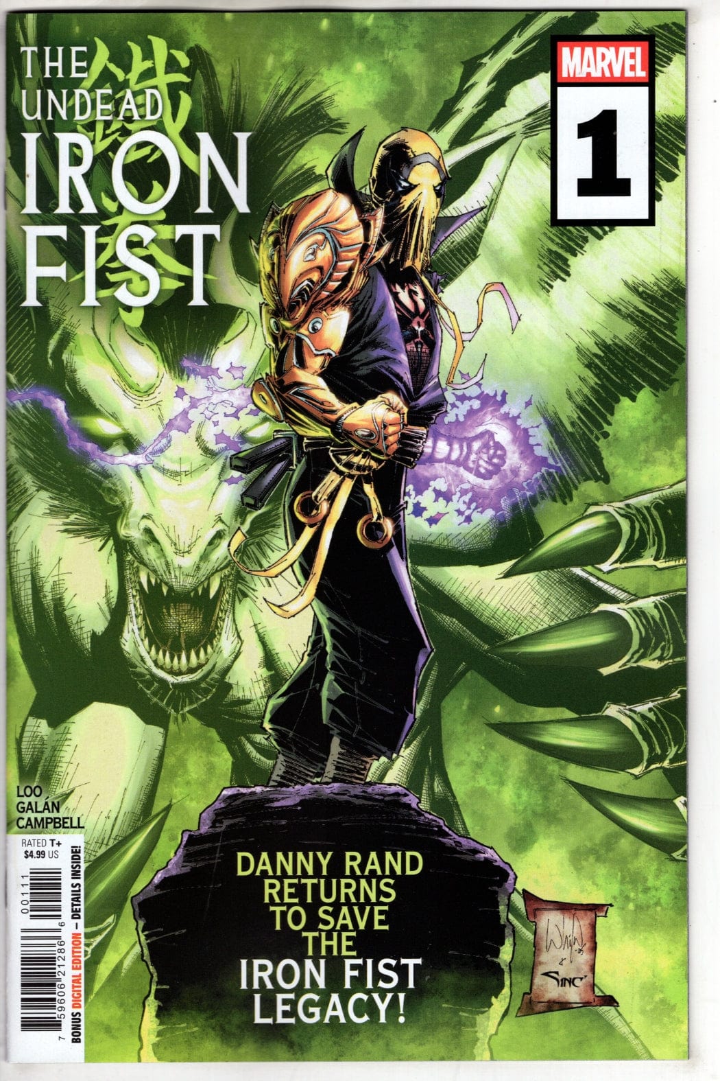 Marvel NEW THIS WEEK THE UNDEAD IRON FIST #1