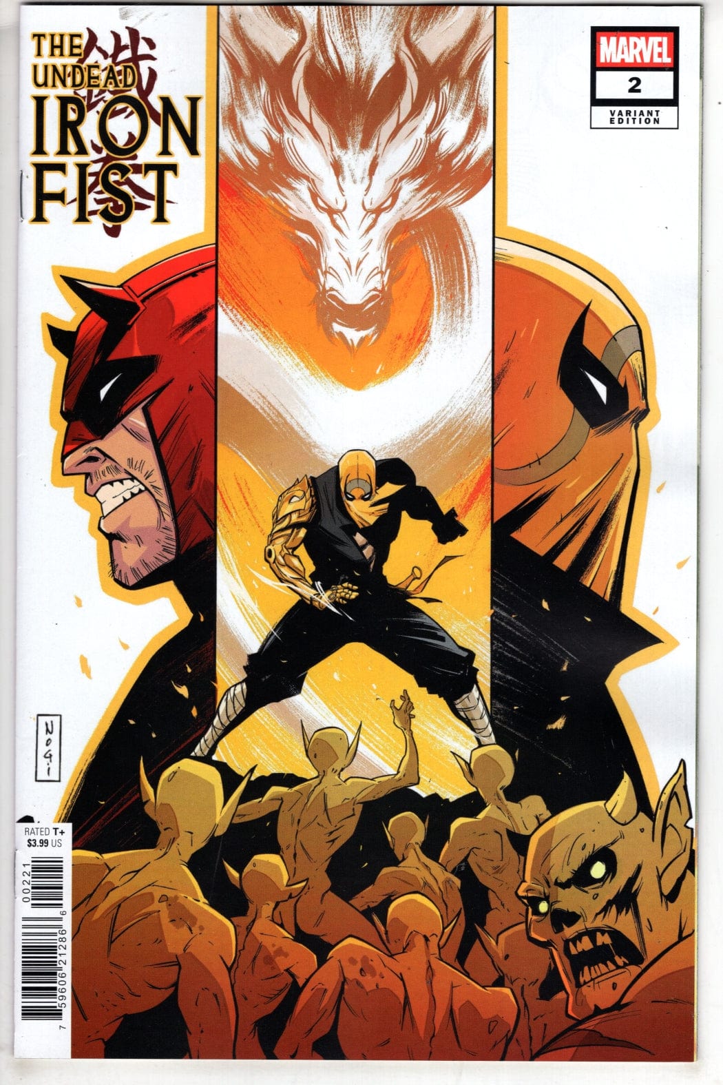 Marvel NEW THIS WEEK THE UNDEAD IRON FIST #2 NOGI SAN VARIANT
