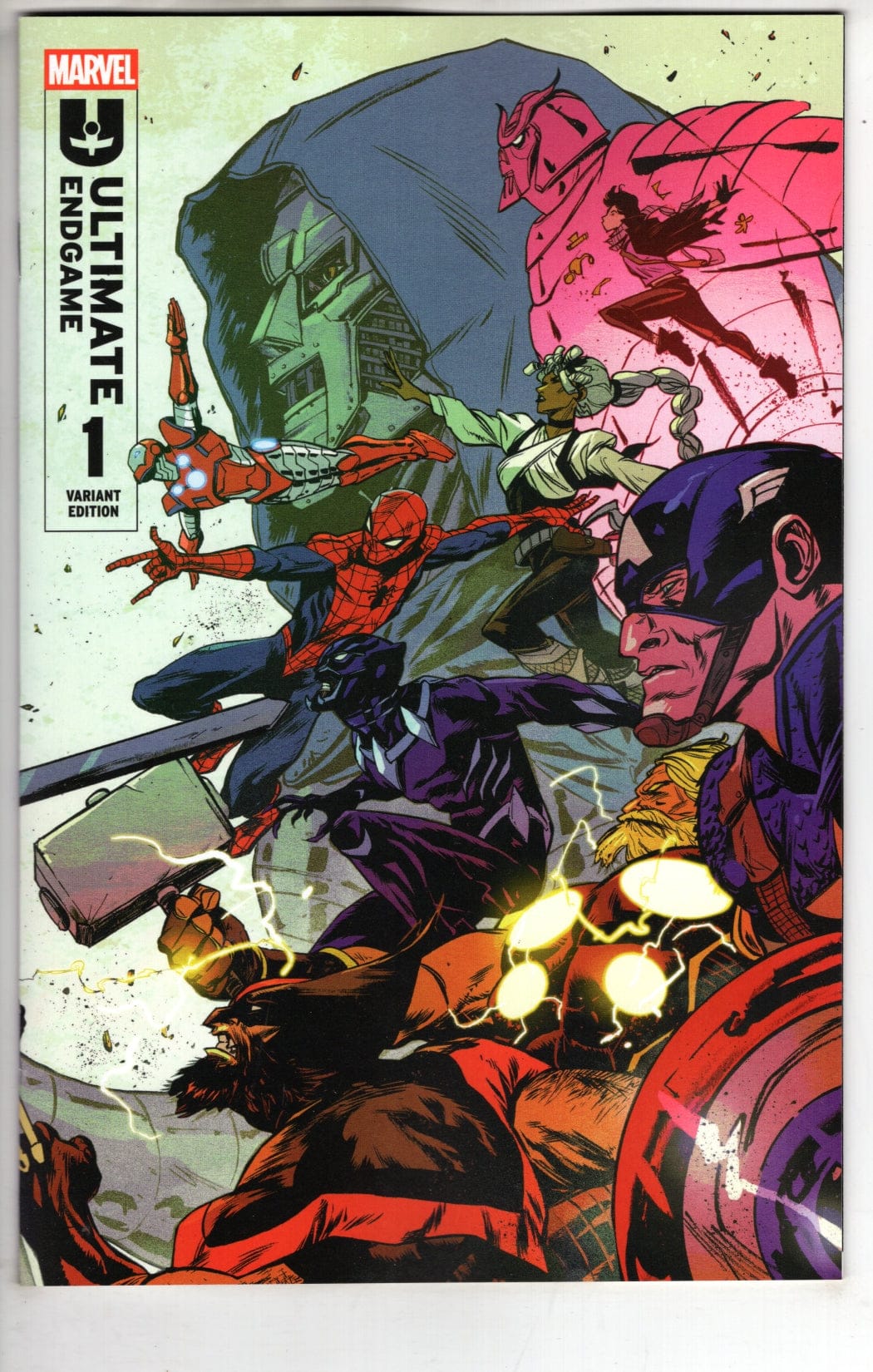 Marvel NEW THIS WEEK ULTIMATE ENDGAME #1 SANFORD GREENE WRAPAROUND VARIANT (VF/NM)