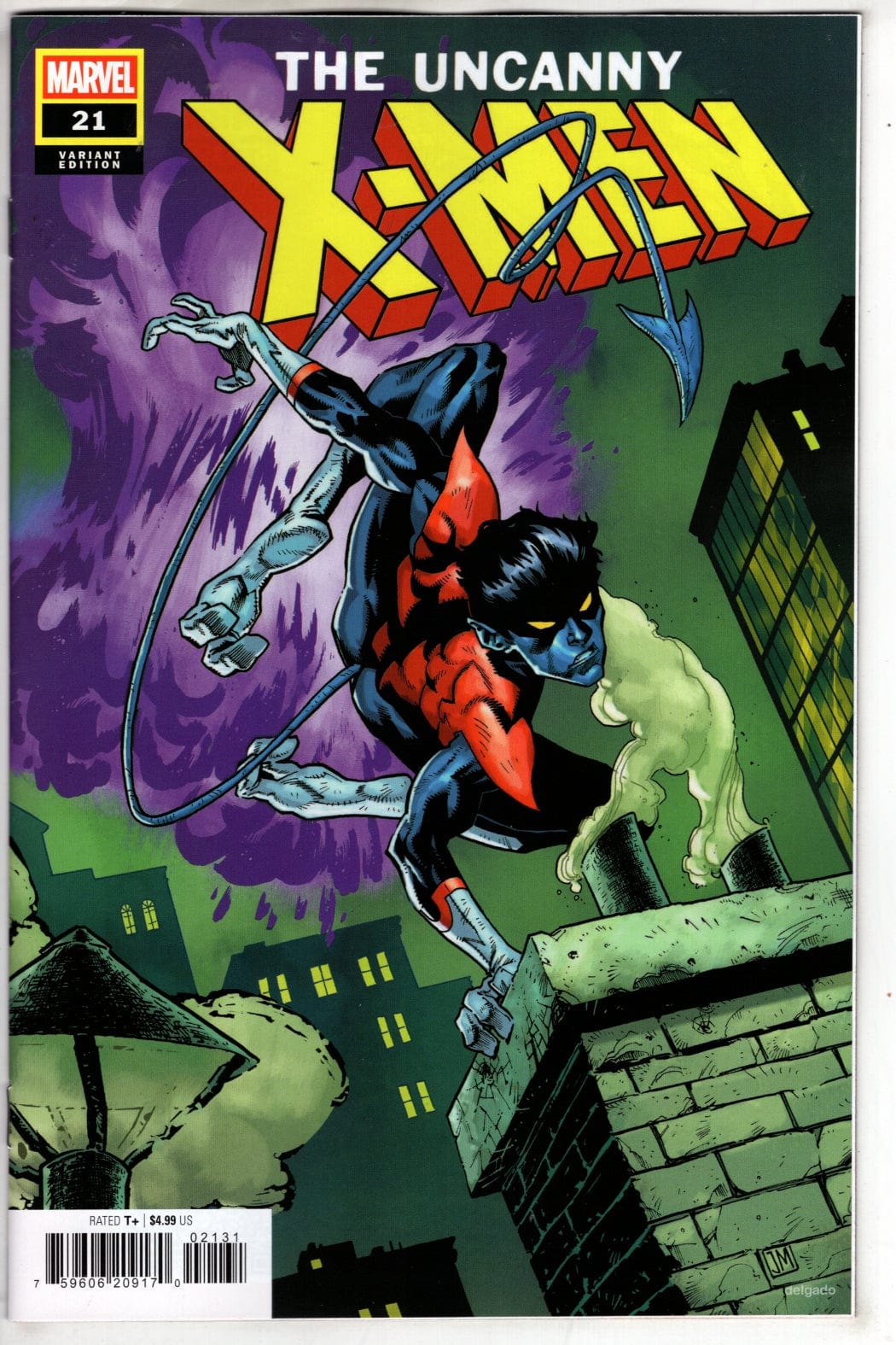Marvel NEW THIS WEEK UNCANNY X-MEN #21 JUSTIN MASON NIGHTCRAWLER VARIANT