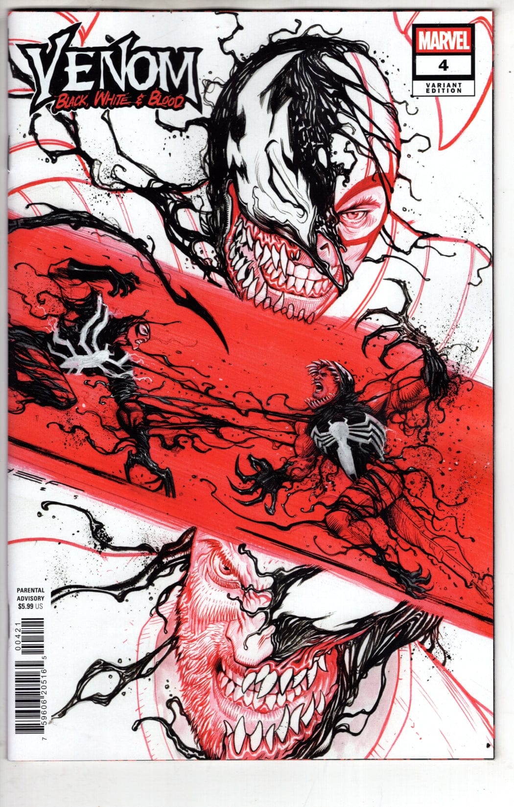 Marvel NEW THIS WEEK VENOM: BLACK WHITE & BLOOD #4 JUAN FERREYRA VARIANT