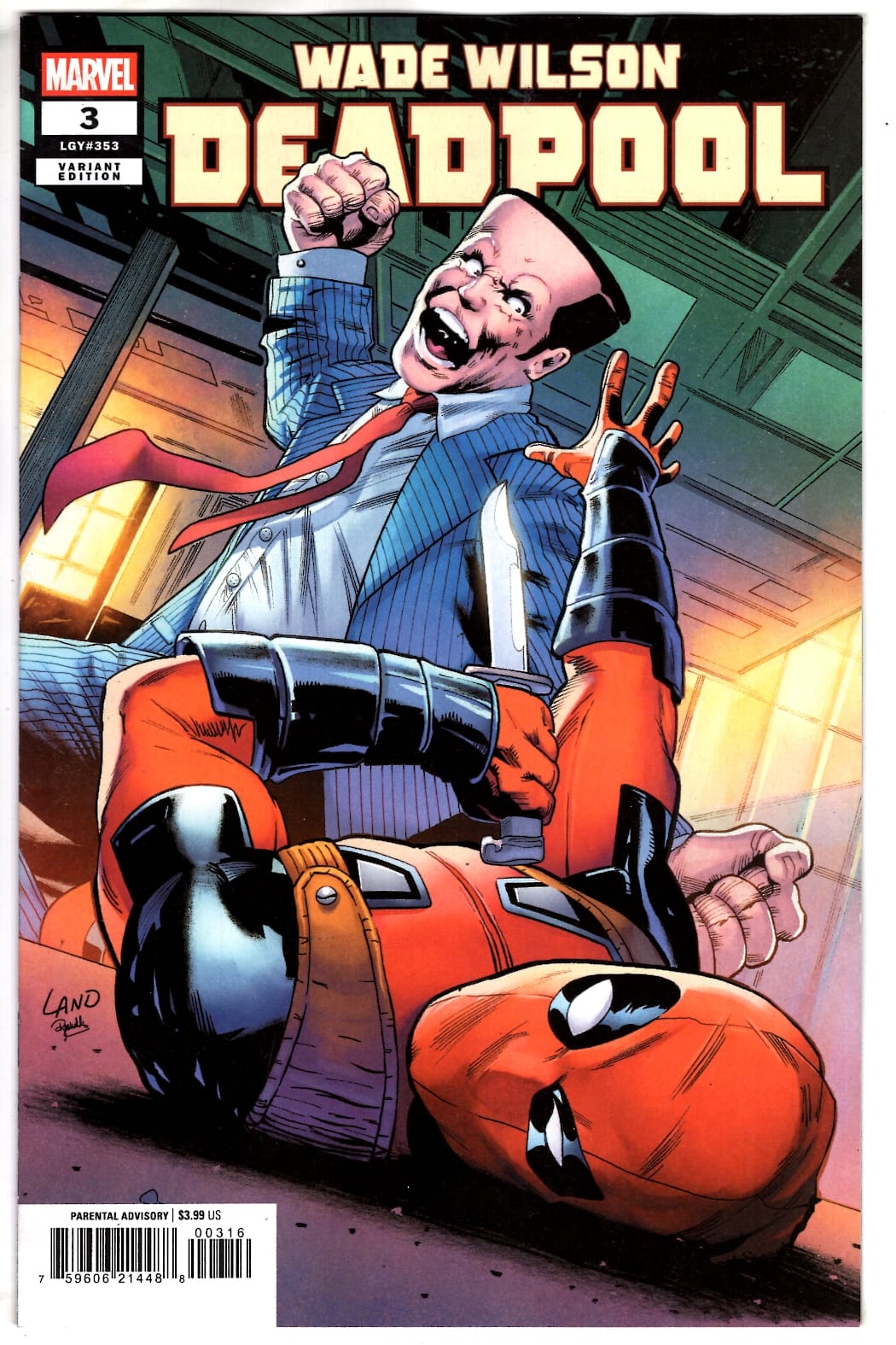 Marvel NEW THIS WEEK WADE WILSON: DEADPOOL #3 GREG LAND VARIANT (VF/NM)