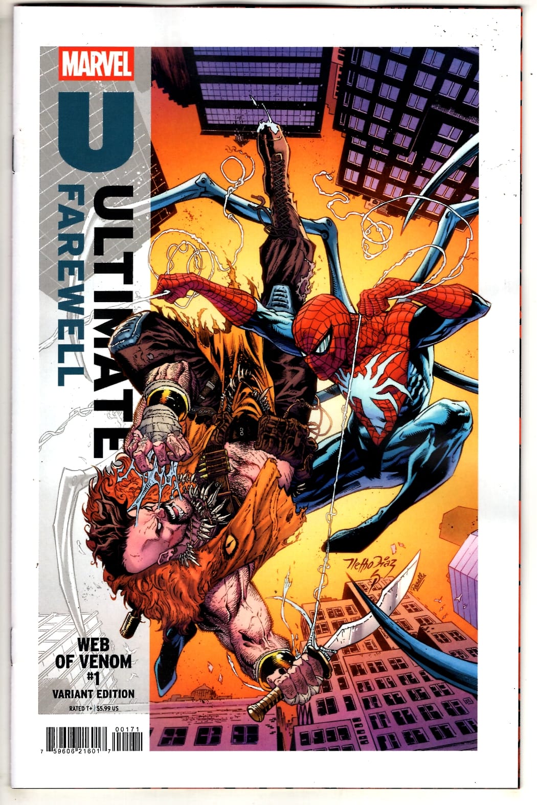Marvel NEW THIS WEEK WEB OF VENOM #1 NETHO DIAZ ULTIMATE FAREWELL VARIANT(VF/NM)