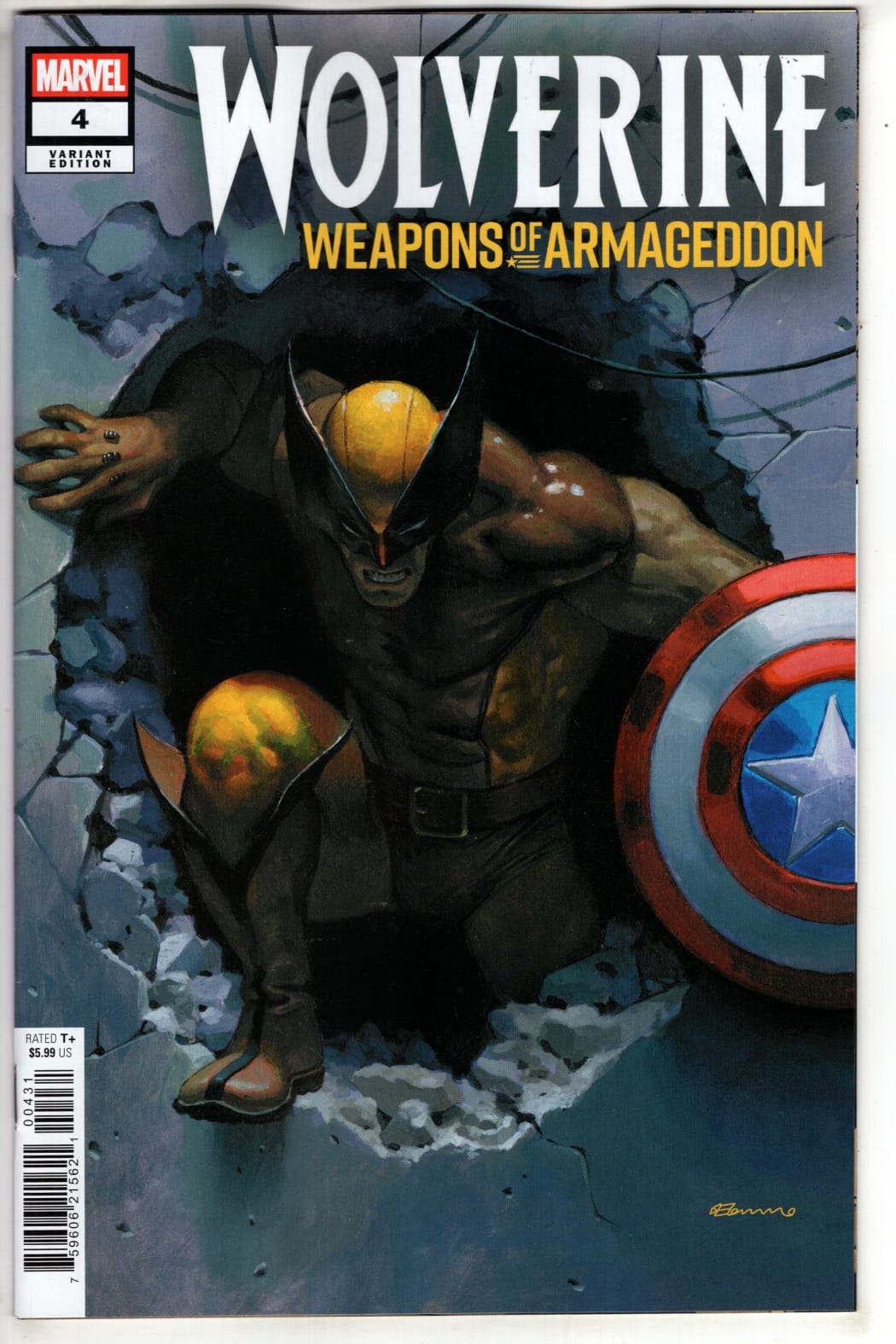 Marvel NEW THIS WEEK WOLVERINE: WEAPONS OF ARMAGEDDON #4 FABRIZIO DE TOMMASO VARIANT (VF/NM)