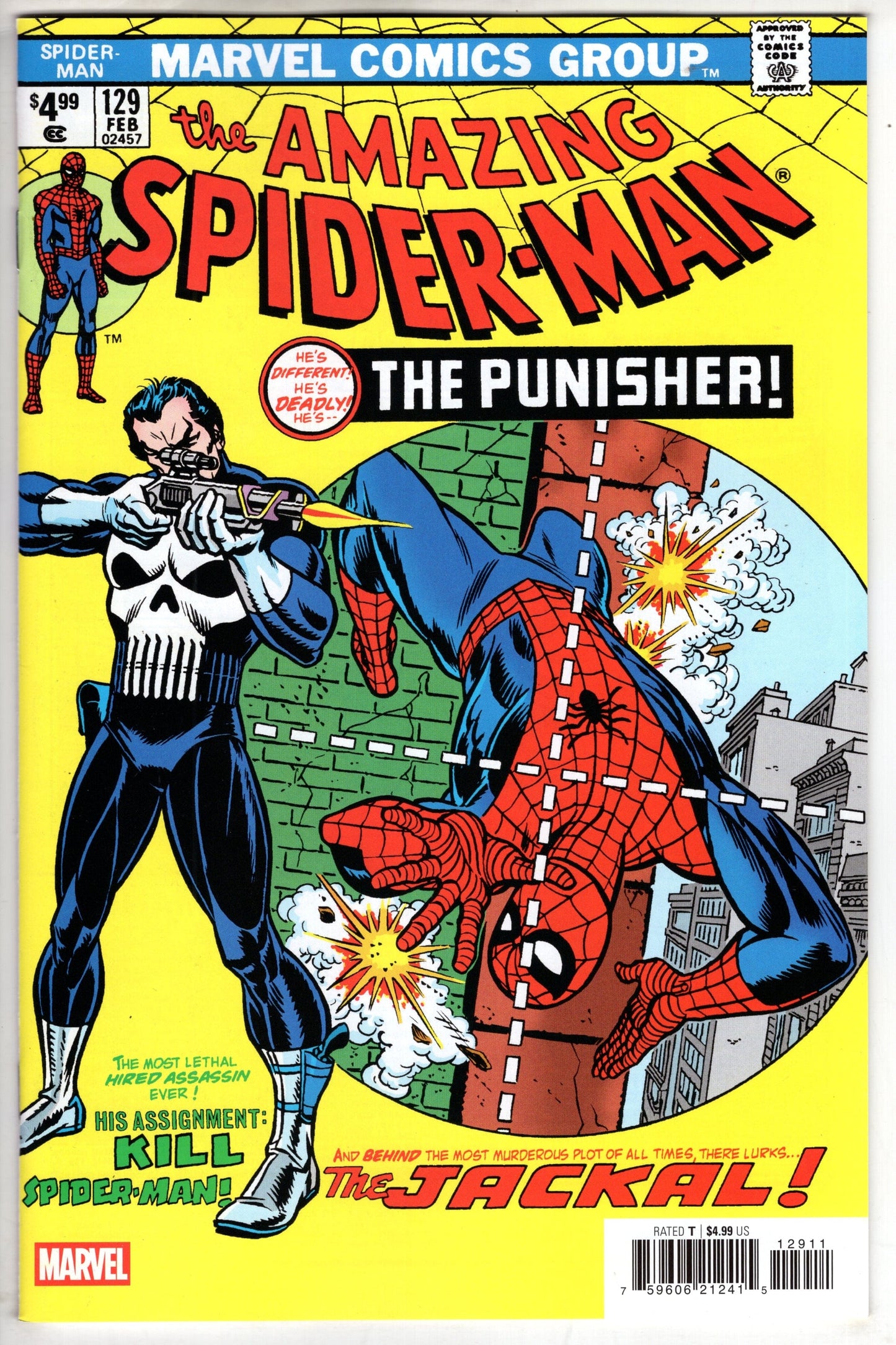MARVEL PRH COMIC BOOK AMAZING SPIDER-MAN #129 FACSIMILE ED