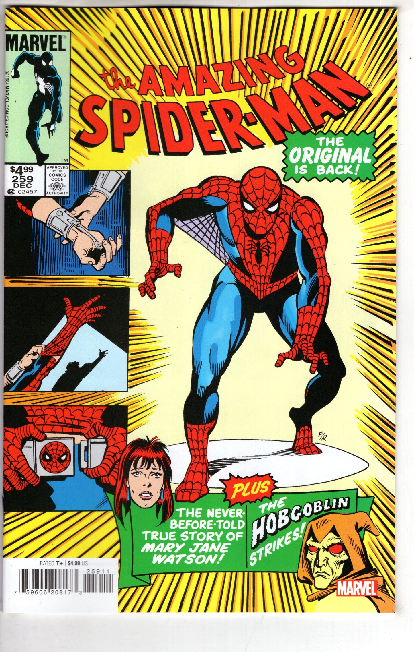 MARVEL PRH COMIC BOOK AMAZING SPIDER-MAN #259 FACSIMILE ED