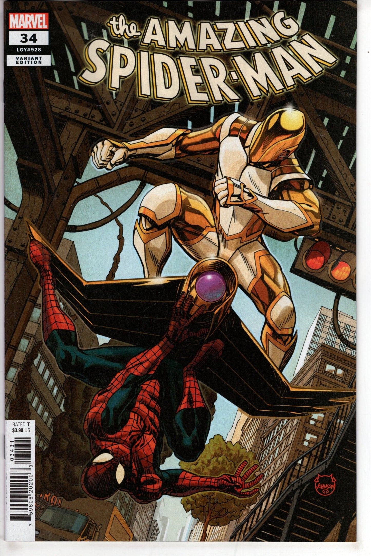 MARVEL PRH COMIC BOOK AMAZING SPIDER-MAN #34 DAVE JOHNSON VAR