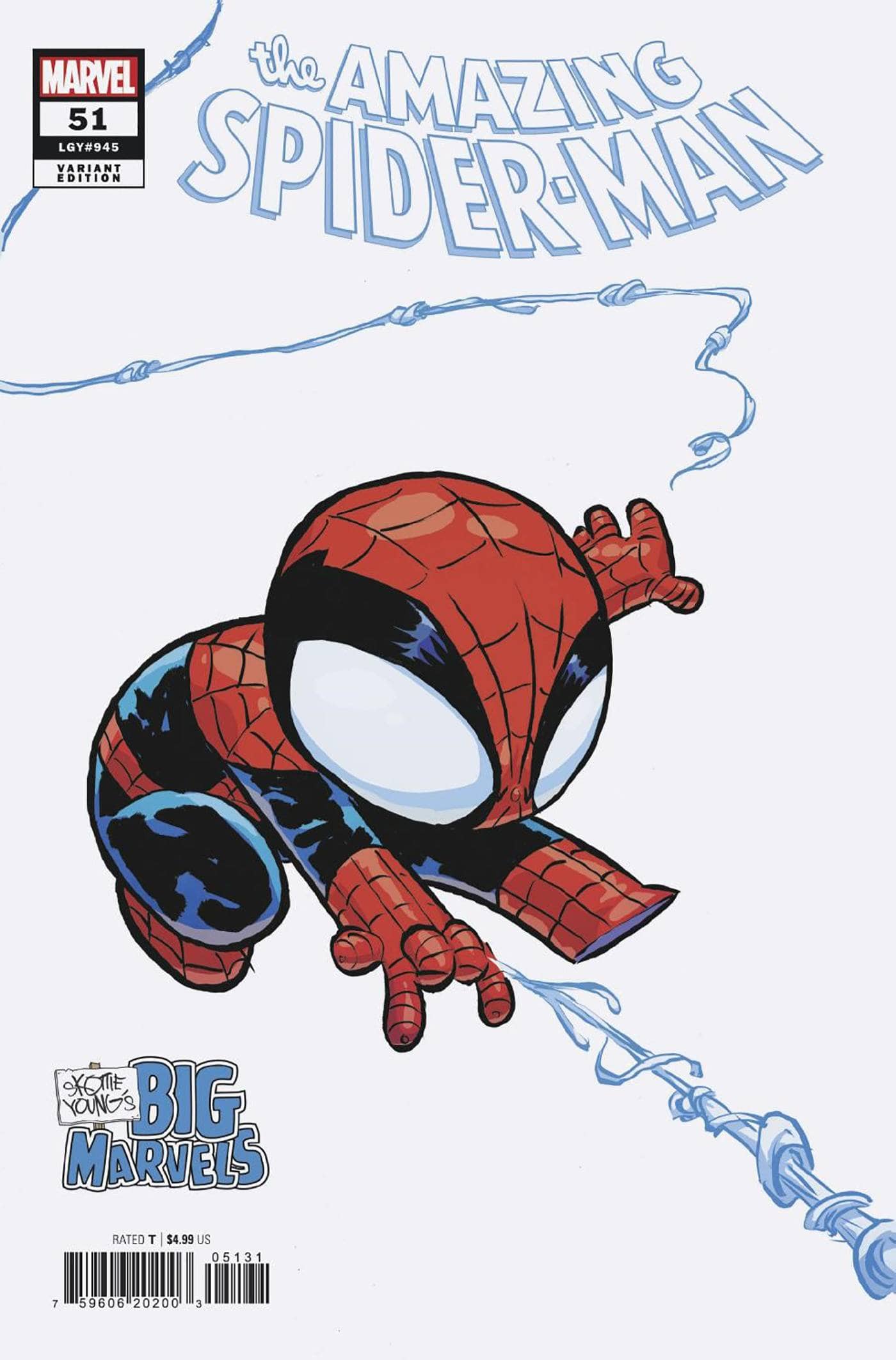MARVEL PRH COMIC BOOK AMAZING SPIDER-MAN #51 SKOTTIE YOUNG BIG MARVEL VAR