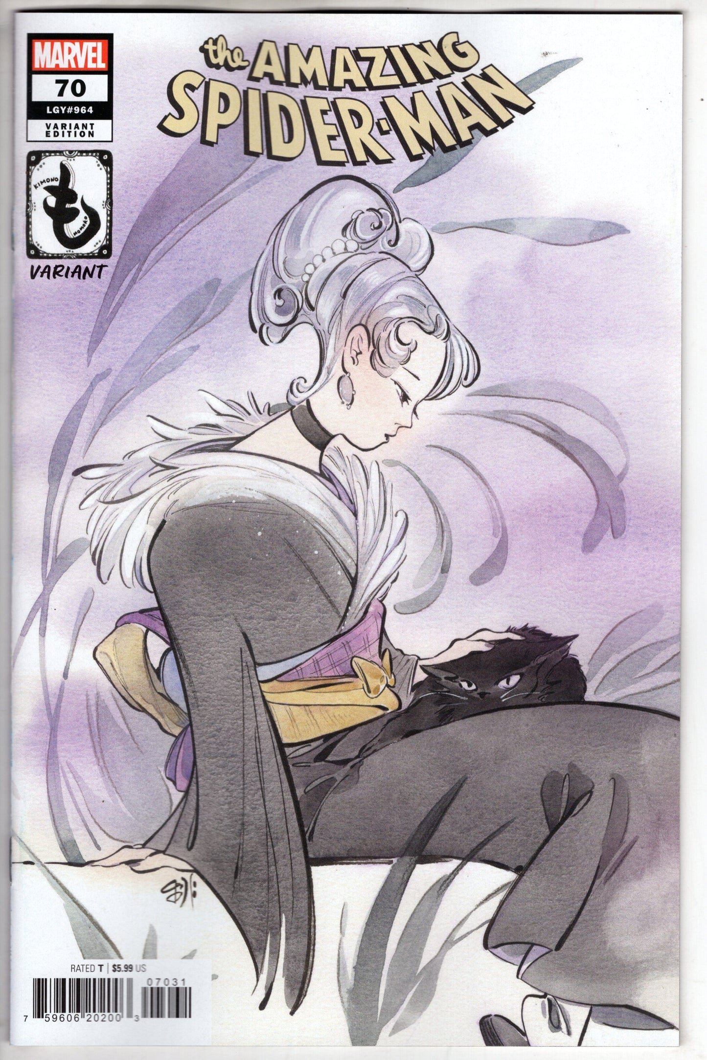 MARVEL PRH COMIC BOOK AMAZING SPIDER-MAN #70 PEACH MOMOKO KIMONO VAR