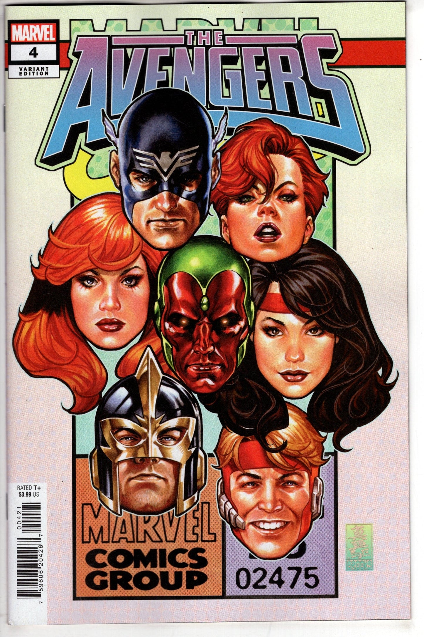 MARVEL PRH COMIC BOOK AVENGERS #4 MARK BROOKS CORNER BOX VAR