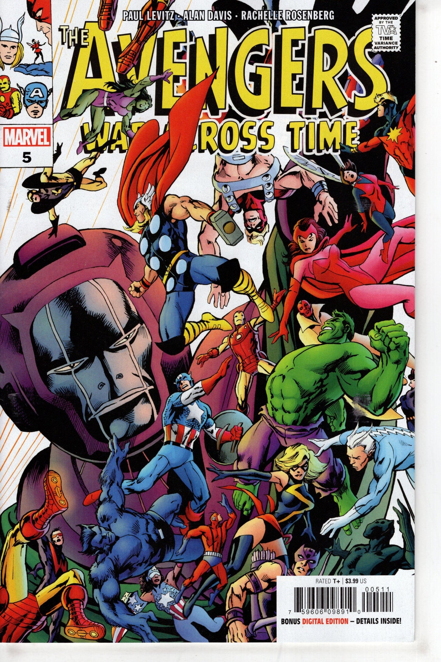 MARVEL PRH COMIC BOOK AVENGERS WAR ACROSS TIME #5