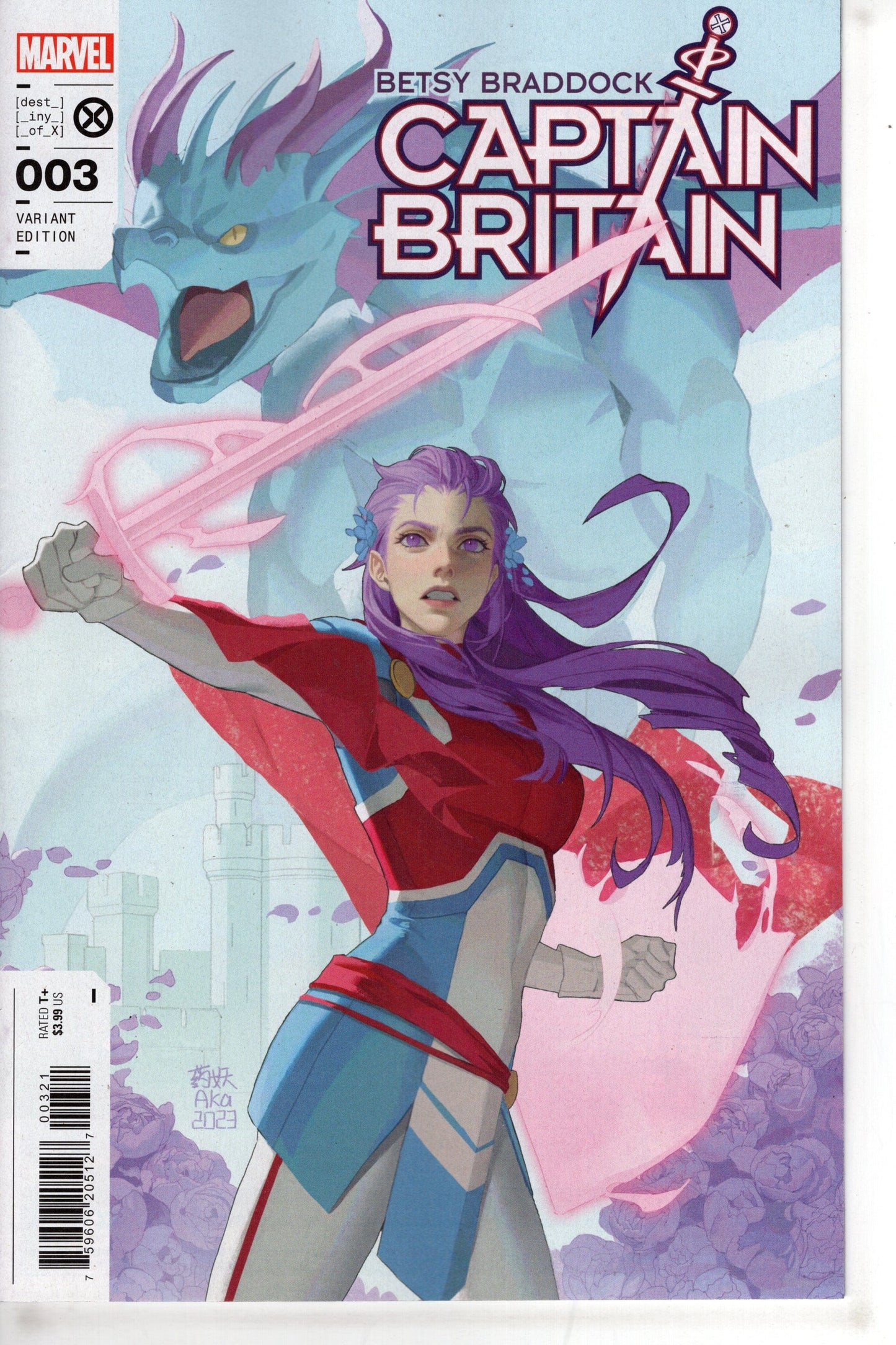 MARVEL PRH COMIC BOOK BETSY BRADDOCK CAPTAIN BRITAIN #3 AKA VAR