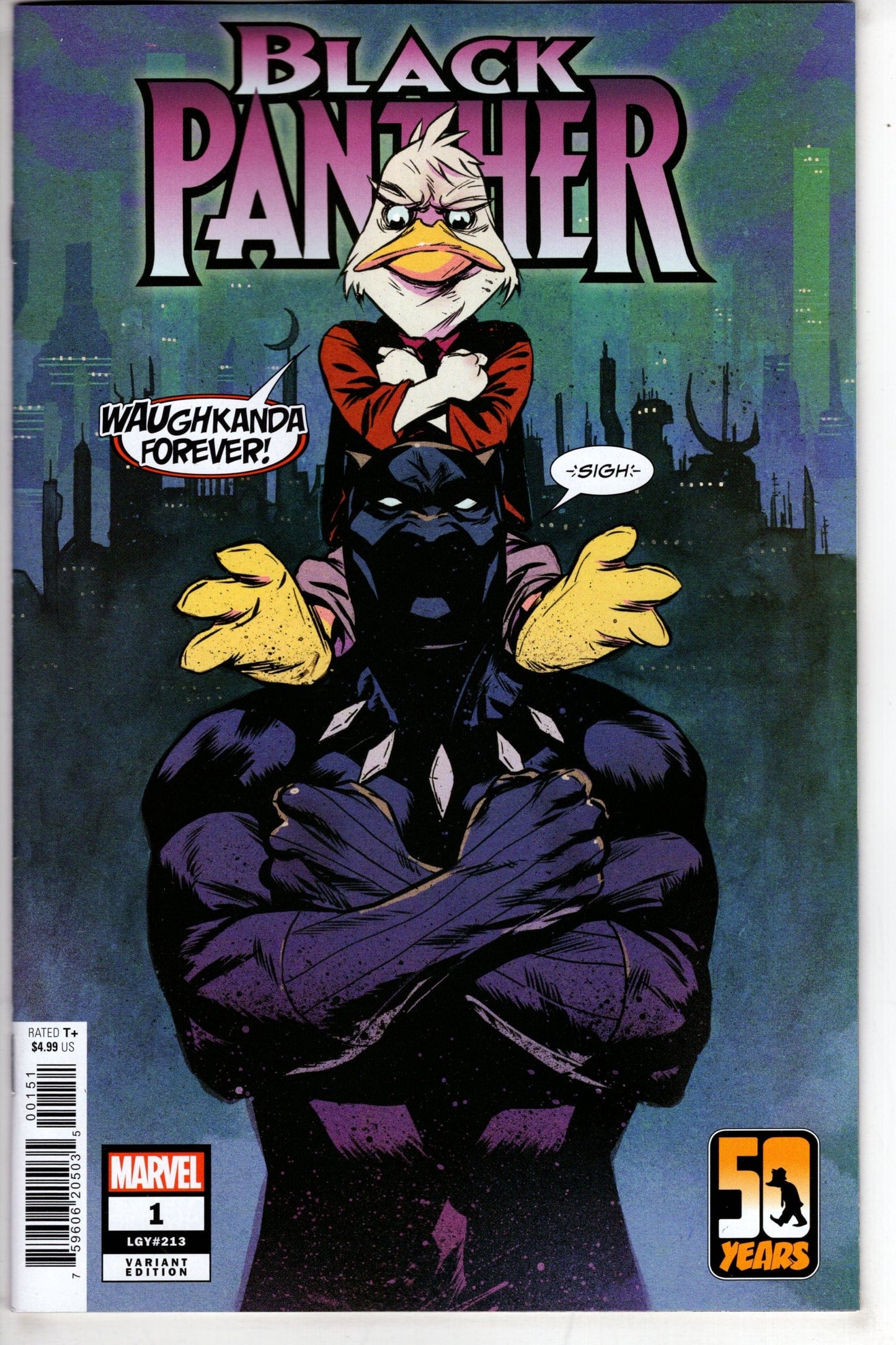 MARVEL PRH COMIC BOOK BLACK PANTHER #1 SANFORD GREENE HOWARD THE DUCK VAR