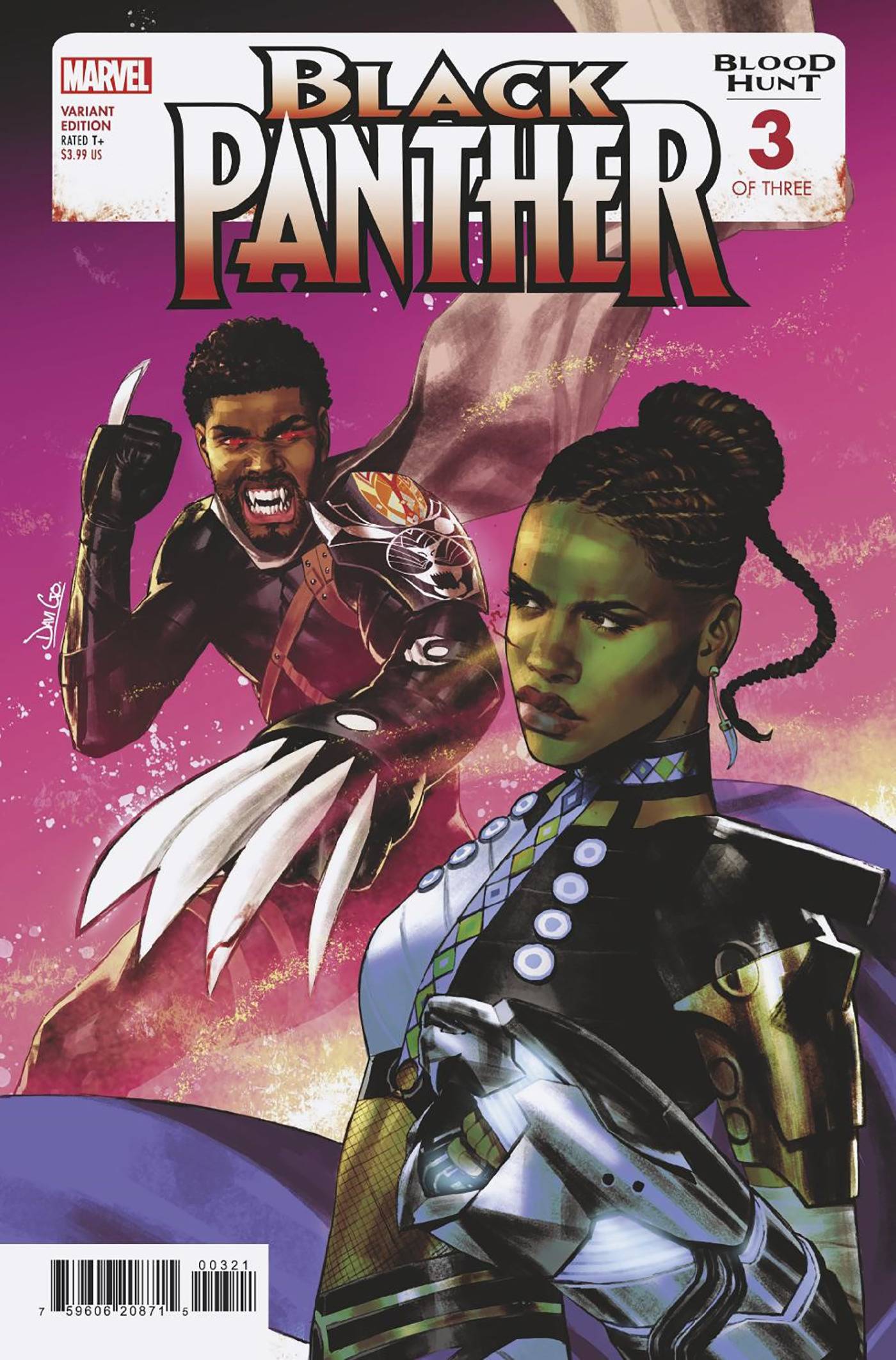 MARVEL PRH COMIC BOOK BLACK PANTHER BLOOD HUNT #3 DAVI GO VAR