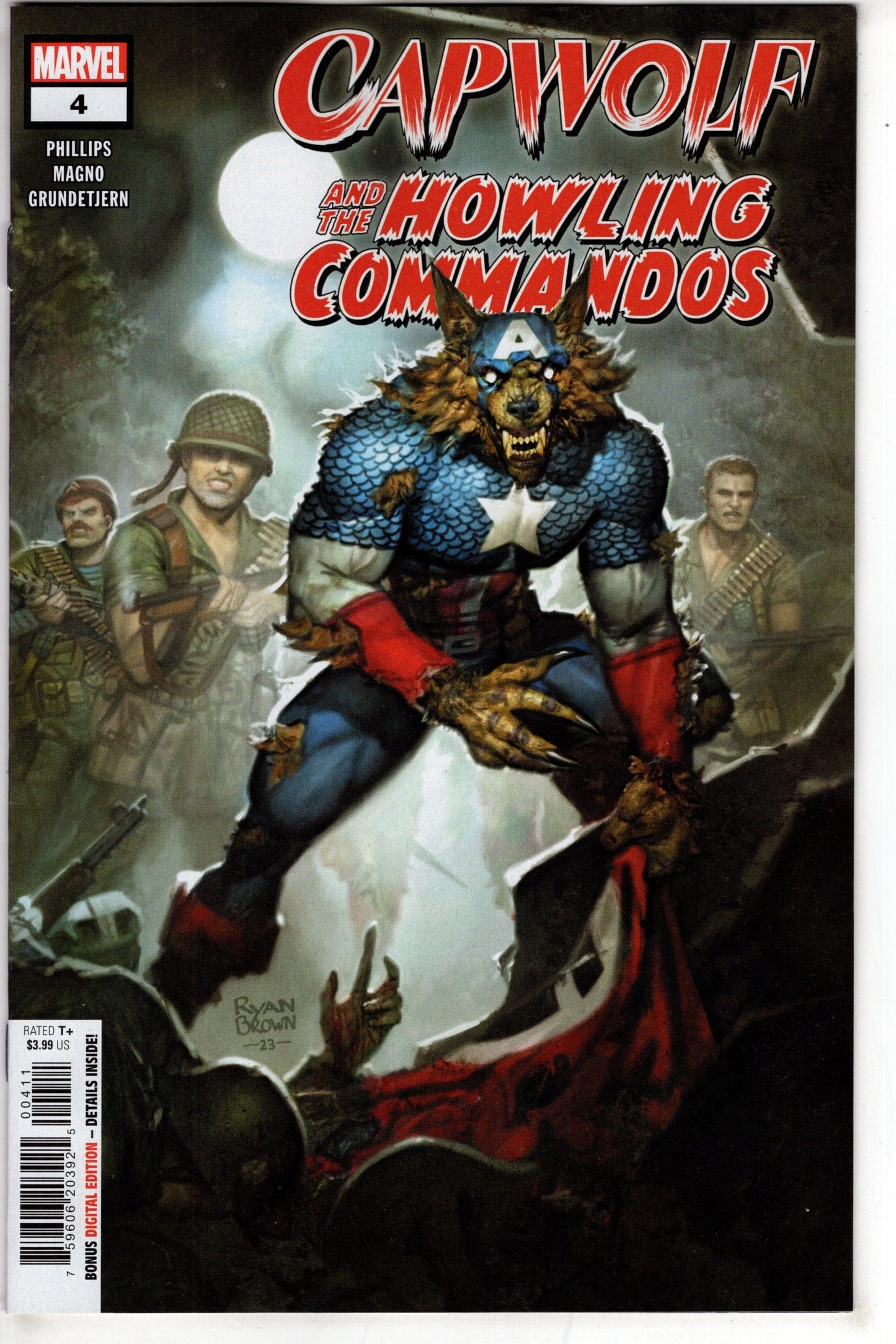 MARVEL PRH COMIC BOOK CAPWOLF HOWLING COMMANDOS #4