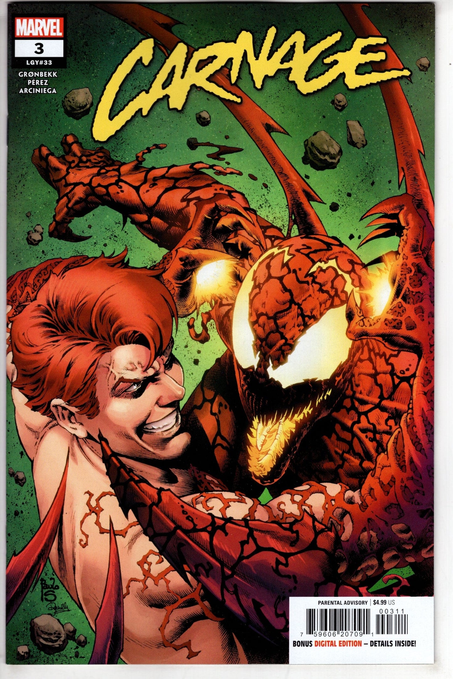 MARVEL PRH COMIC BOOK CARNAGE #3