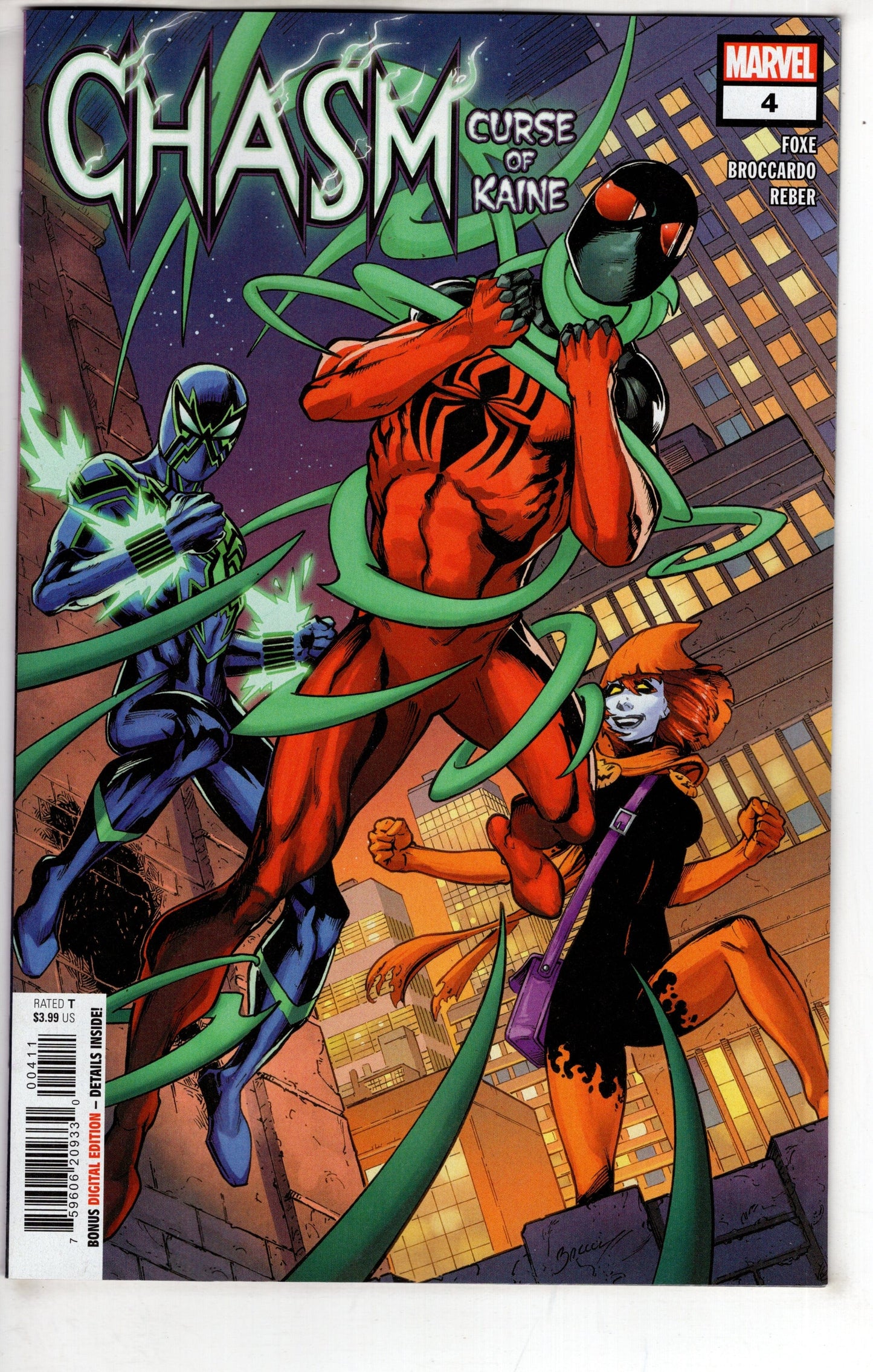 MARVEL PRH COMIC BOOK CHASM CURSE OF KAINE #4 (OF 4)