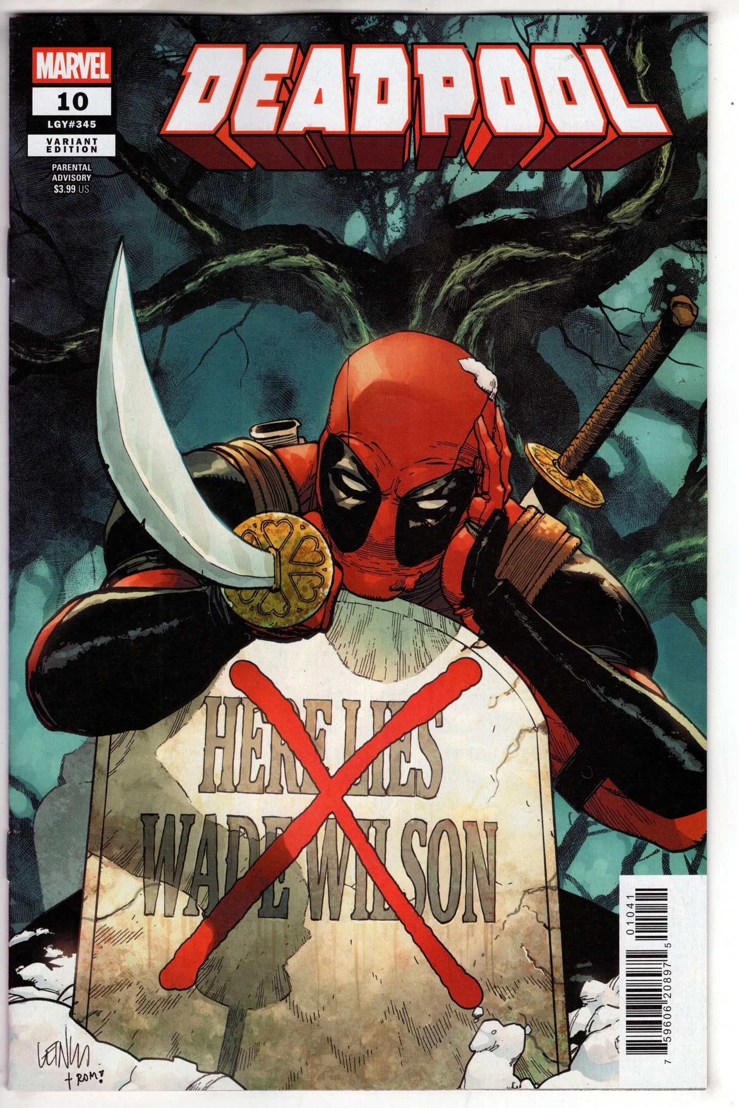 MARVEL PRH COMIC BOOK Deadpool #10 Leinil Yu Variant