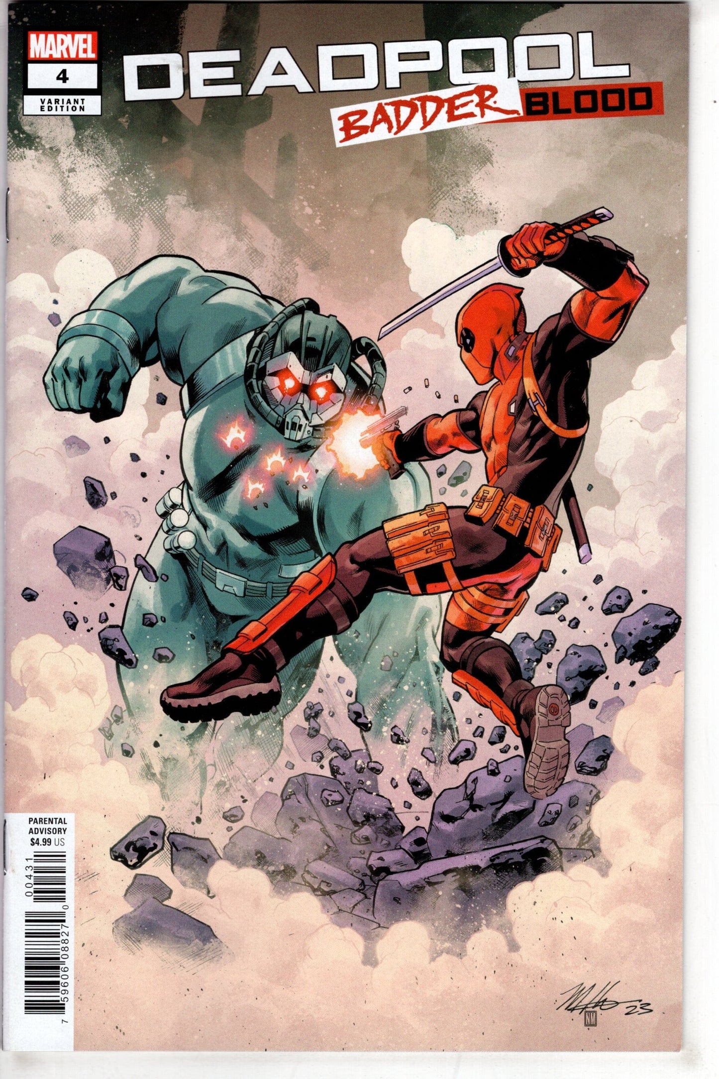 MARVEL PRH COMIC BOOK DEADPOOL BADDER BLOOD #4 (OF 5) MIKE HAWTHORNE VAR