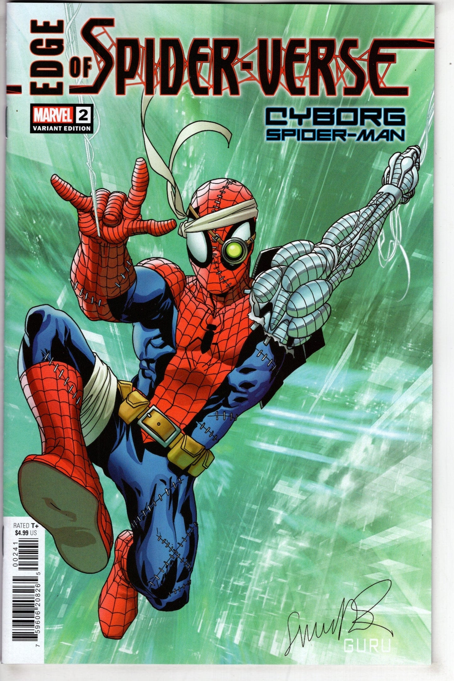 MARVEL PRH COMIC BOOK EDGE OF SPIDER-VERSE #2 LARROCA CYBORG SPIDER-MAN VAR