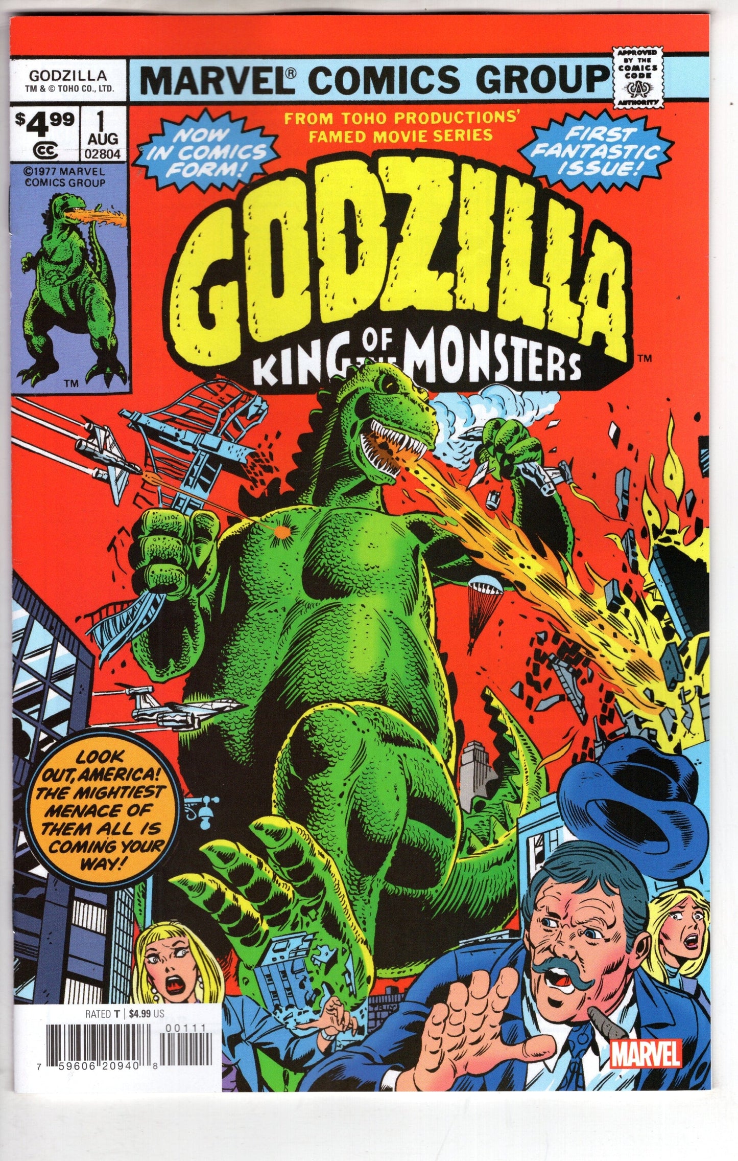 MARVEL PRH COMIC BOOK GODZILLA #1 FACSIMILE ED