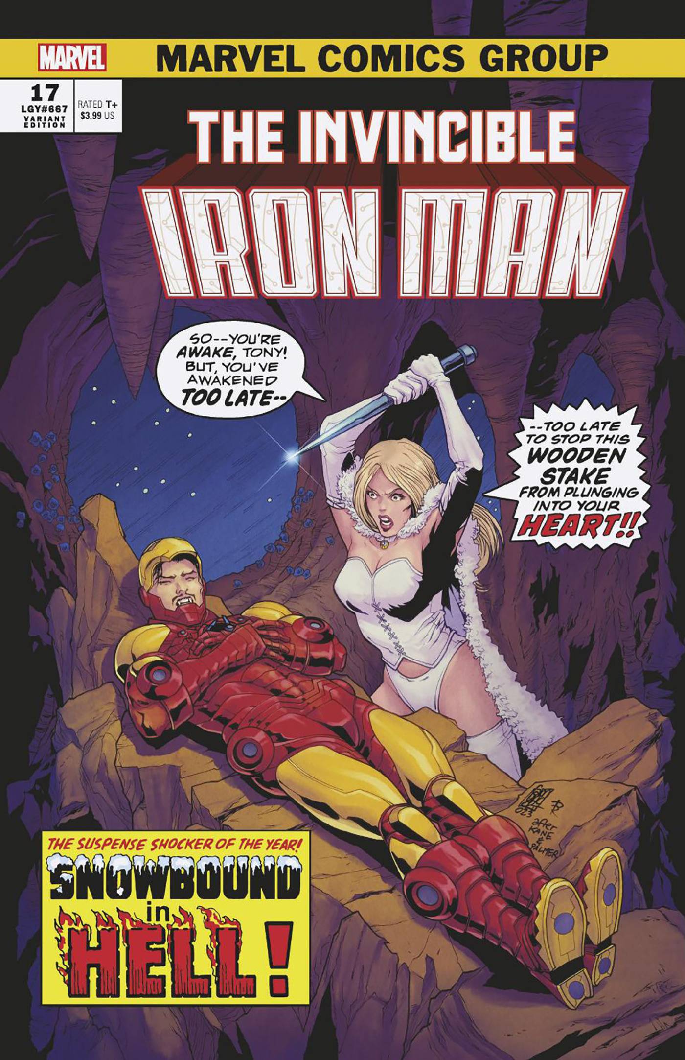 MARVEL PRH COMIC BOOK INVINCIBLE IRON MAN #17 GIUSEPPE CAMUNCOLI VAMPIRE VAR