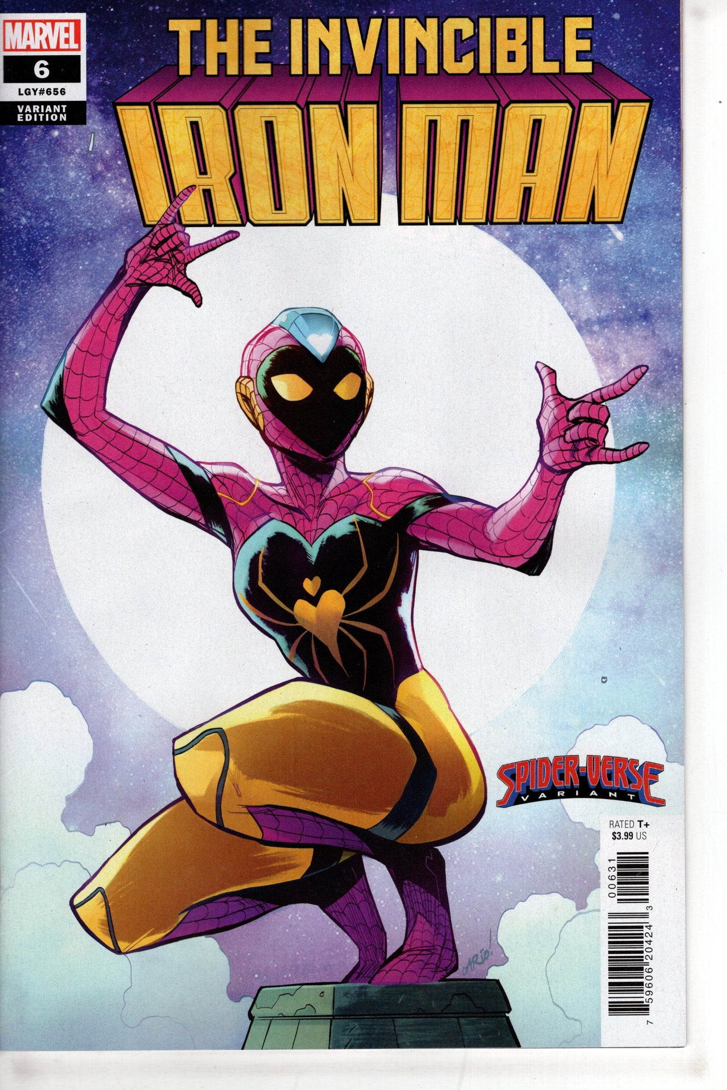 MARVEL PRH COMIC BOOK INVINCIBLE IRON MAN #6 ANINDITO SPIDER-VERSE VAR