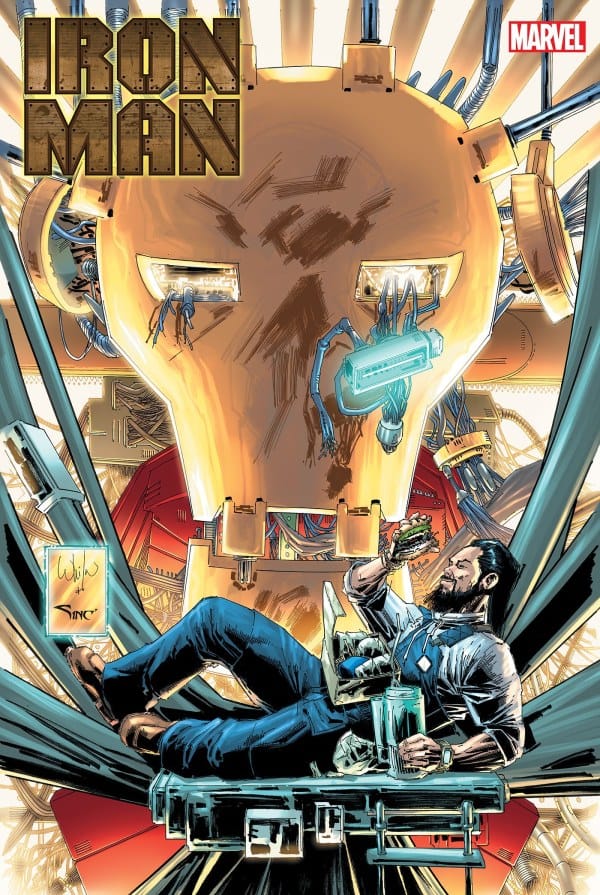 MARVEL PRH COMIC BOOK Iron Man #4 Whilce Portacio Variant(VF/NM)