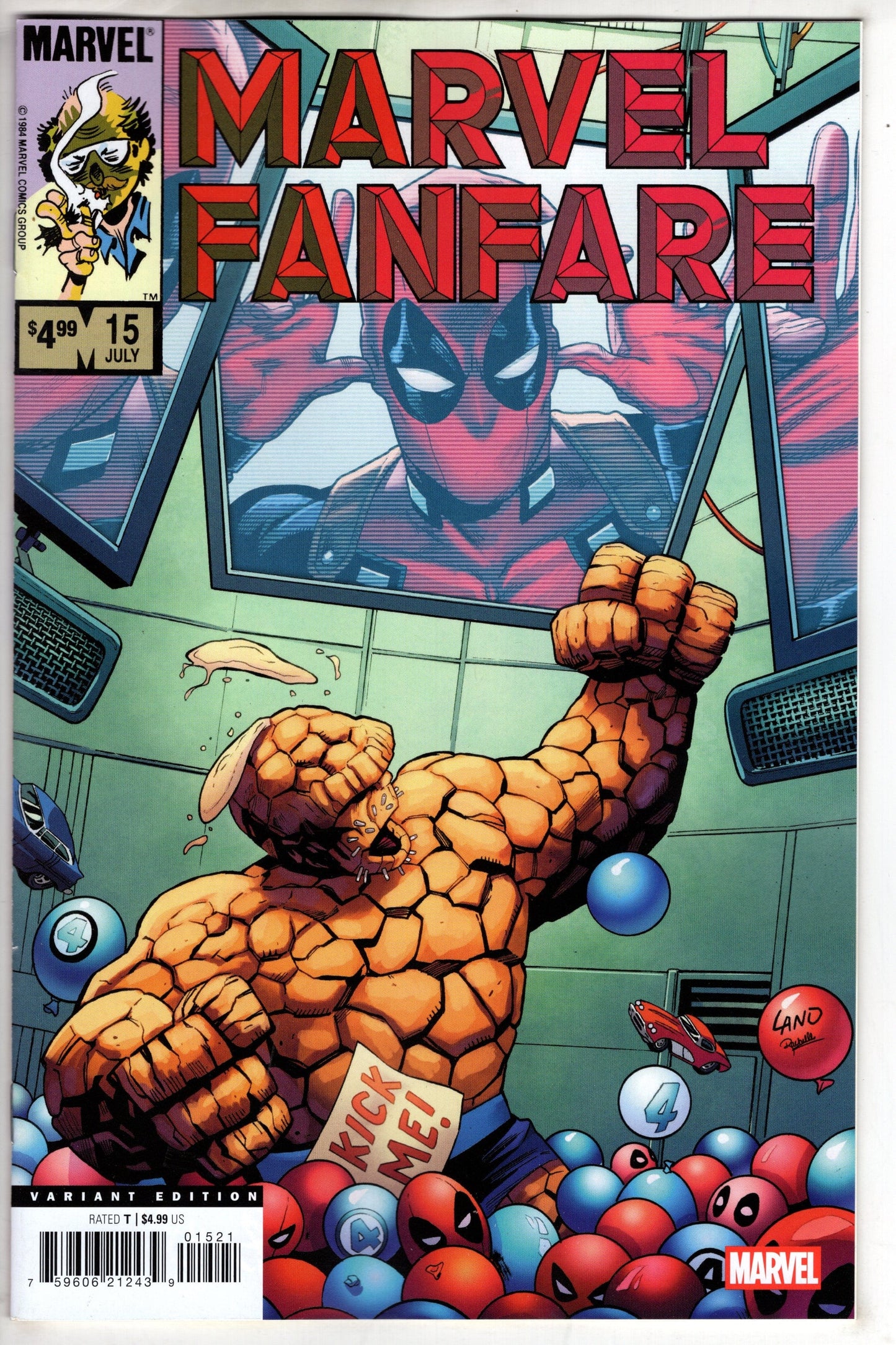 MARVEL PRH COMIC BOOK MARVEL FANFARE #15 FACSIMILE ED GREG LAND APRIL POOLS VAR