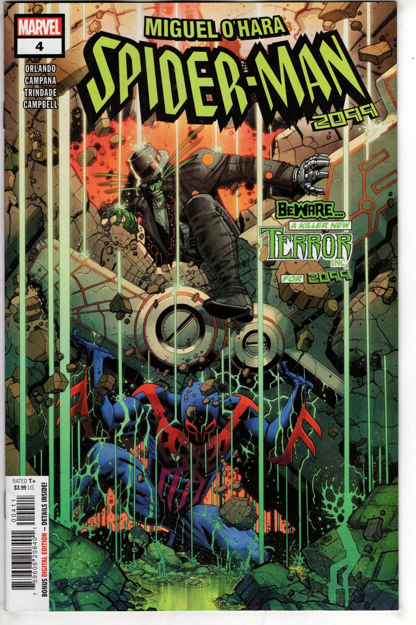 MARVEL PRH COMIC BOOK MIGUEL OHARA SPIDER-MAN 2099 #4