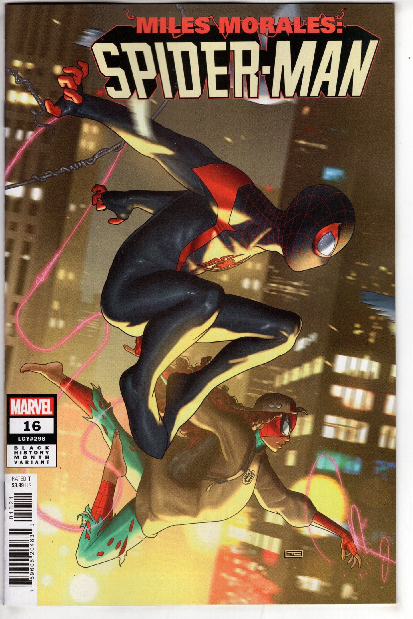 MARVEL PRH COMIC BOOK MILES MORALES SPIDER-MAN #16 CLARKE BLACK HISTORY MONTH VAR