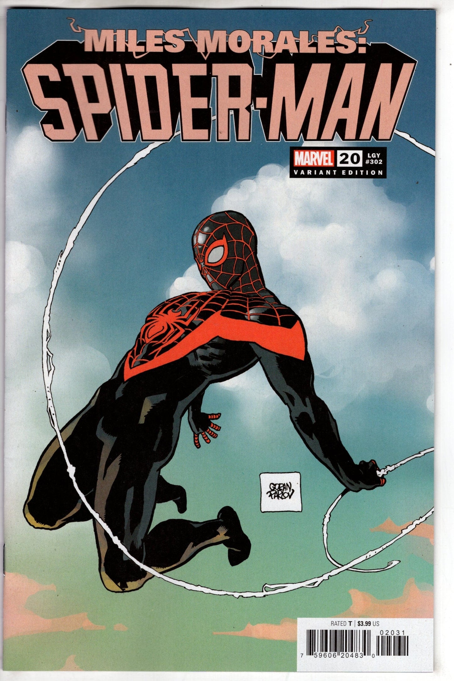 MARVEL PRH COMIC BOOK MILES MORALES SPIDER-MAN #20 GORAN PARLOV VAR