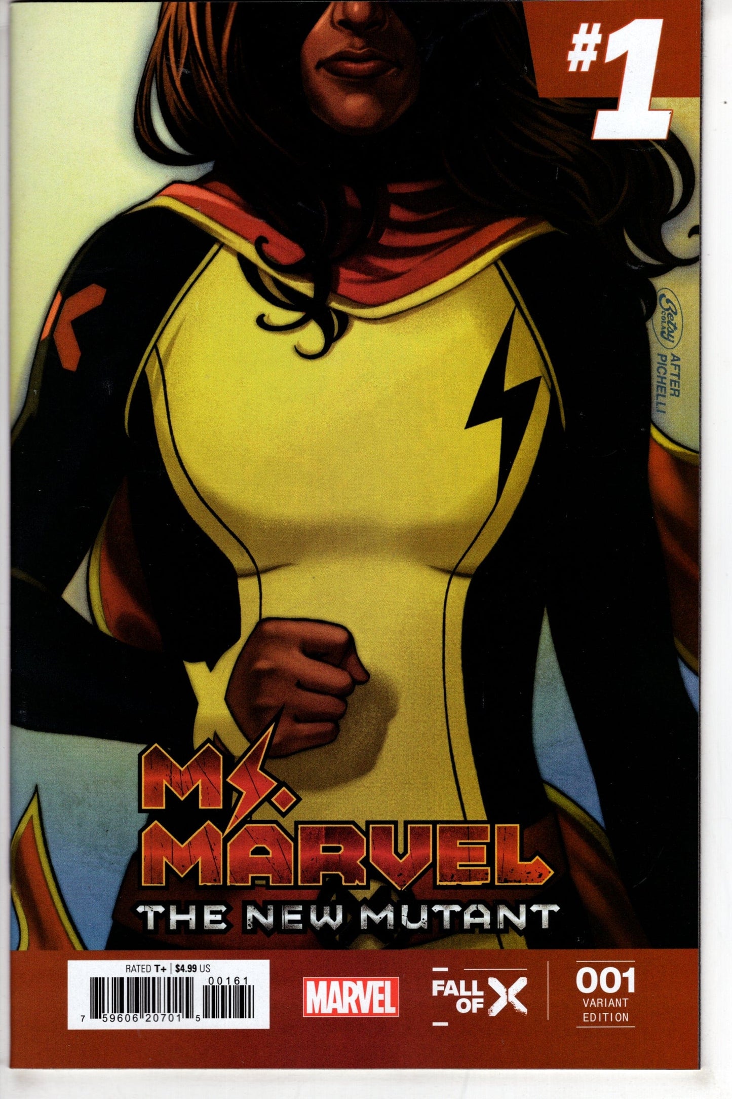 MARVEL PRH COMIC BOOK MS MARVEL NEW MUTANT #1 BETSY COLA HOMAGE VAR