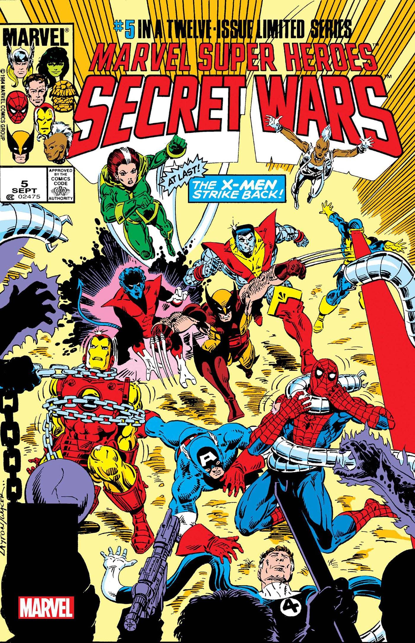 MARVEL PRH COMIC BOOK MSH SECRET WARS FACSIMILE EDITION #5 FOIL VAR