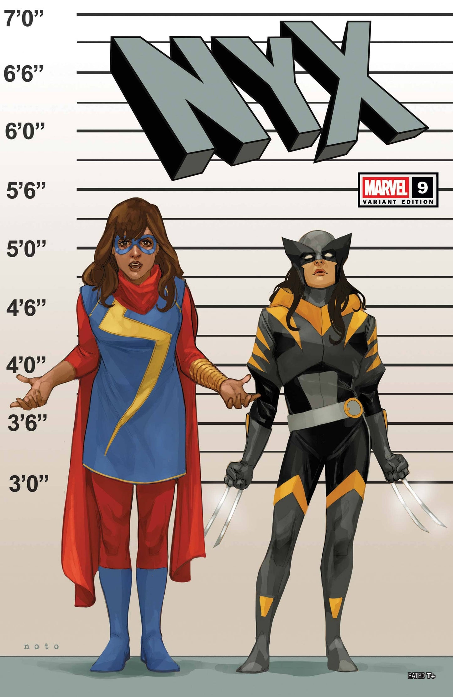 MARVEL PRH COMIC BOOK NYX #9 Phil Noto X-Manhunt Connecting Variant