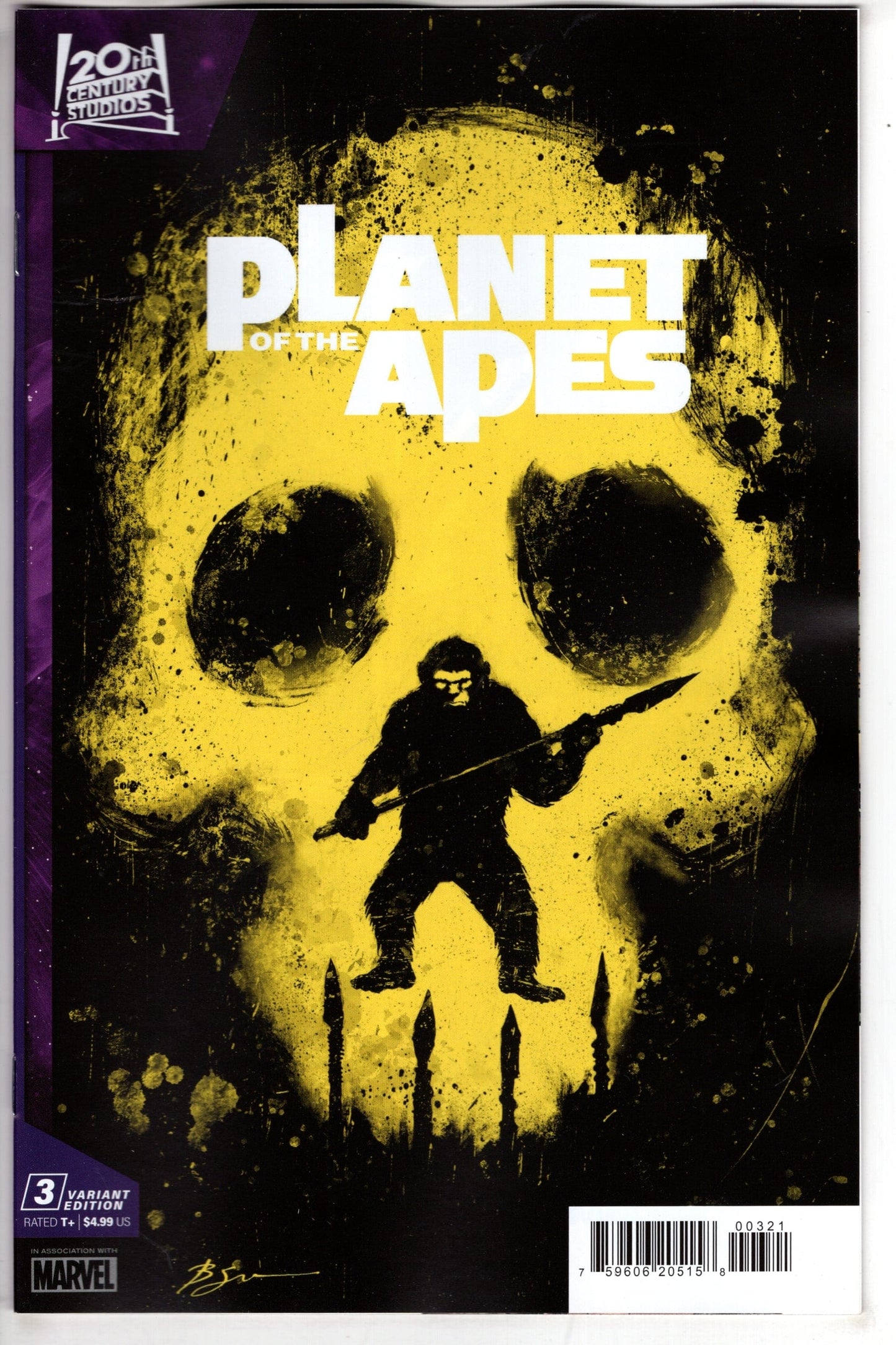 MARVEL PRH COMIC BOOK PLANET OF THE APES #3 BEN SU VAR