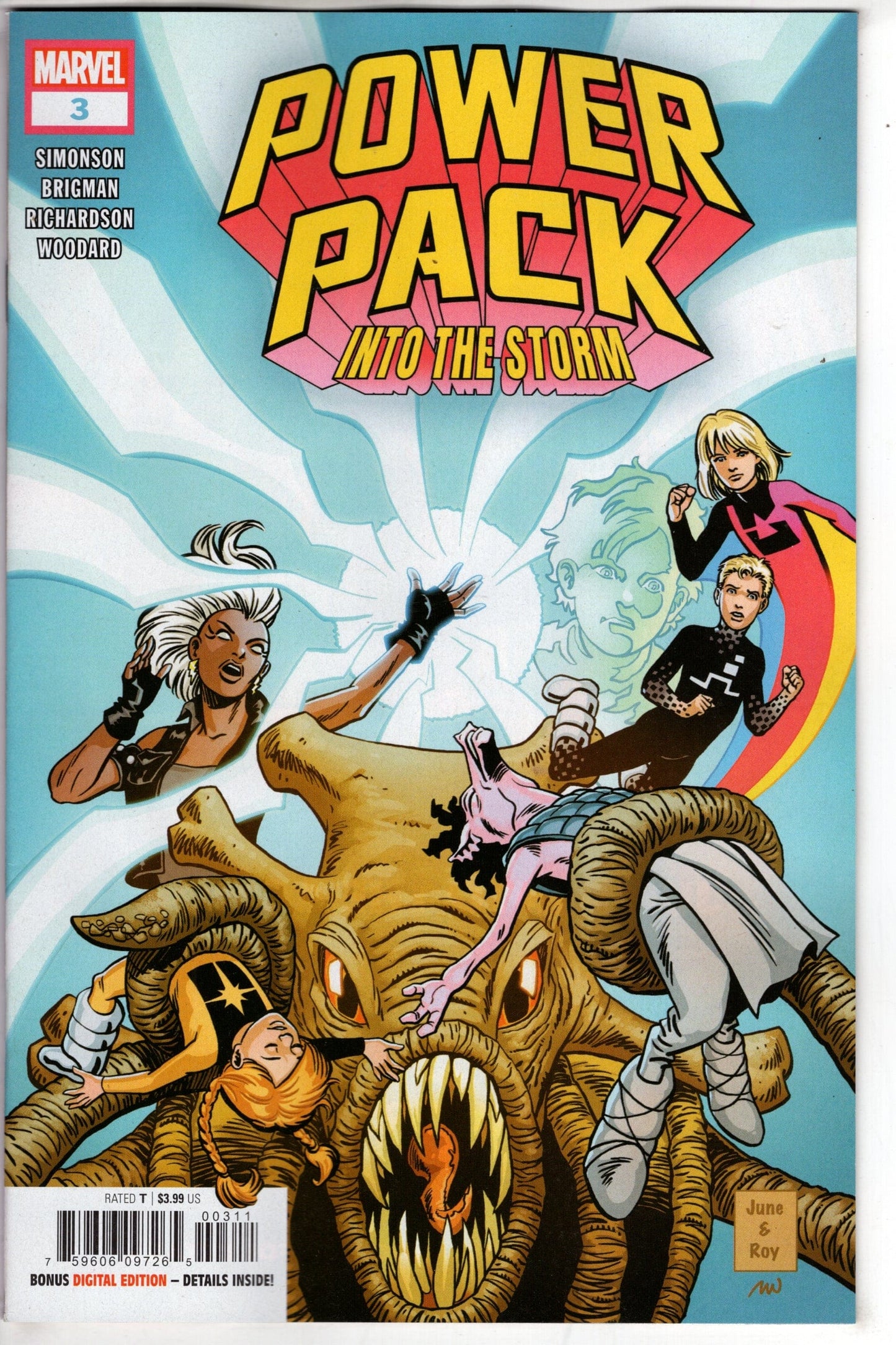 MARVEL PRH COMIC BOOK POWER PACK INTO THE STORM #3
