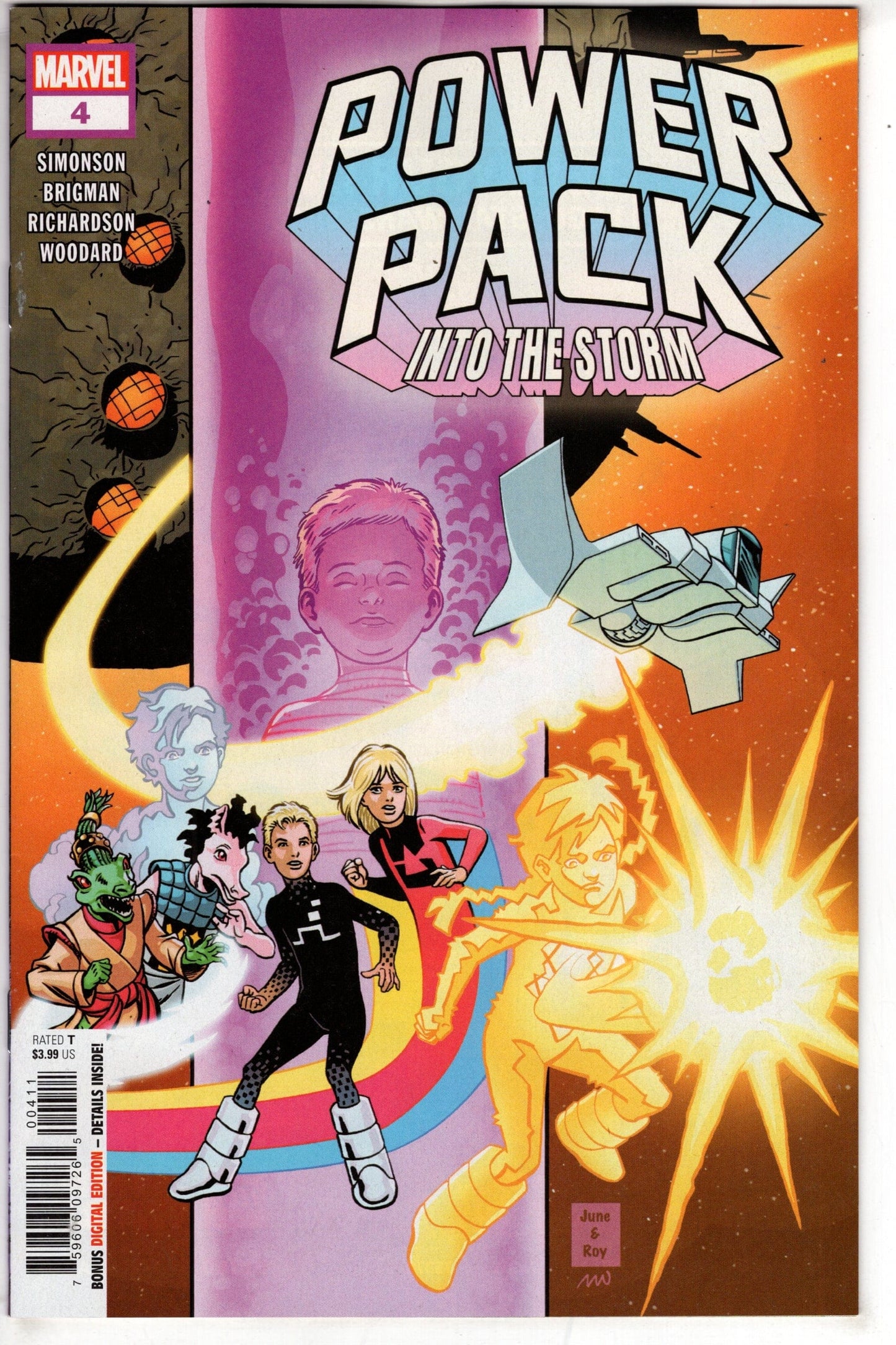 MARVEL PRH COMIC BOOK POWER PACK INTO THE STORM #4