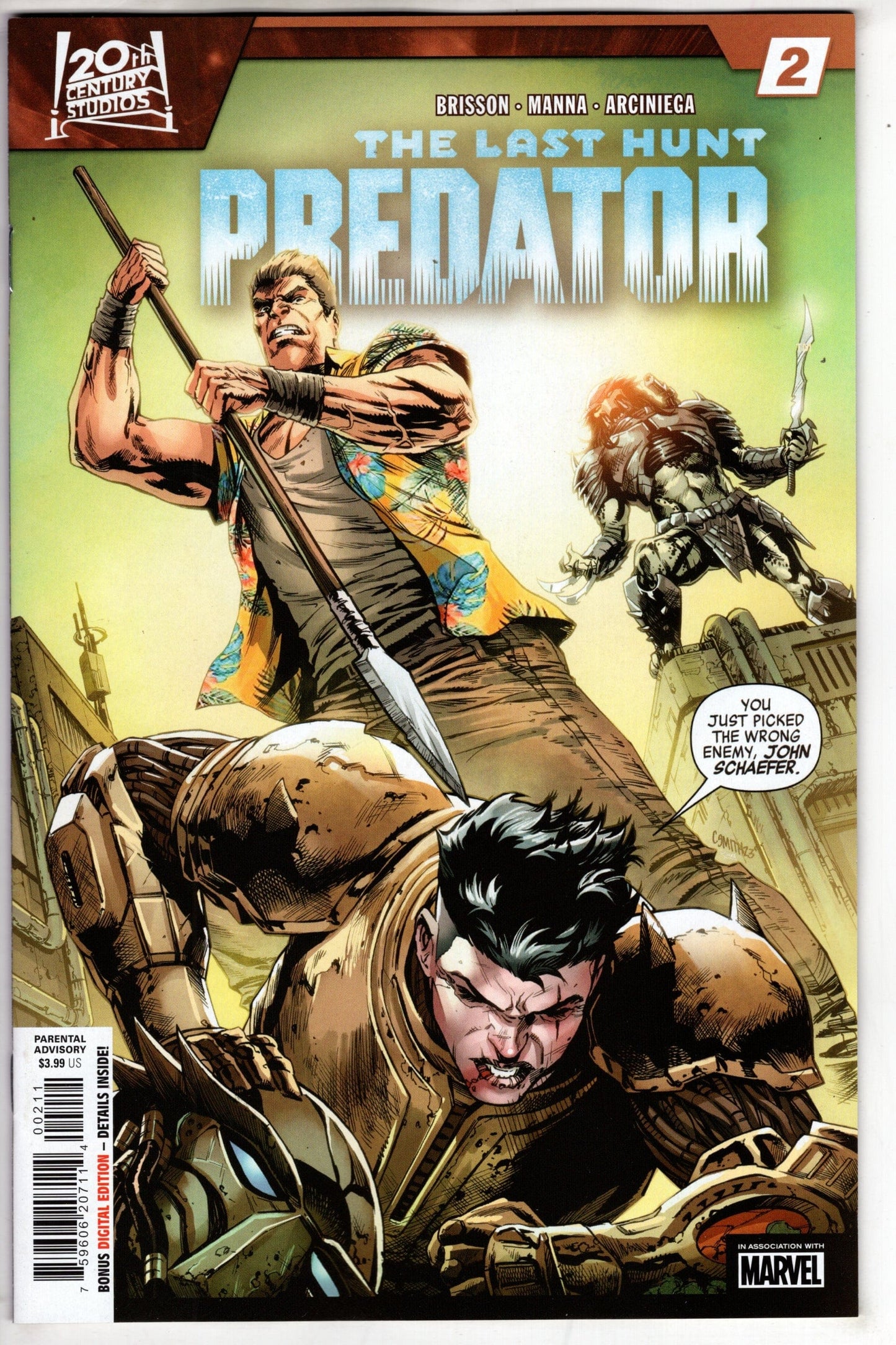 MARVEL PRH COMIC BOOK PREDATOR LAST HUNT #2