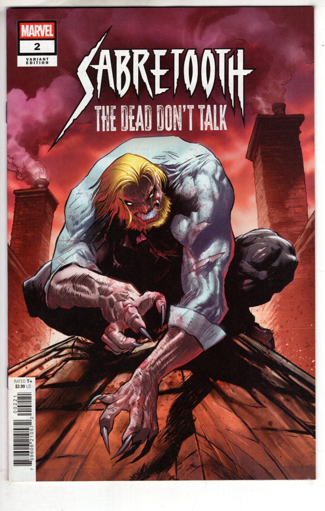 MARVEL PRH COMIC BOOK Sabretooth: The Dead Don't Talk #2 Adam Pollina Variant (VF/NM)