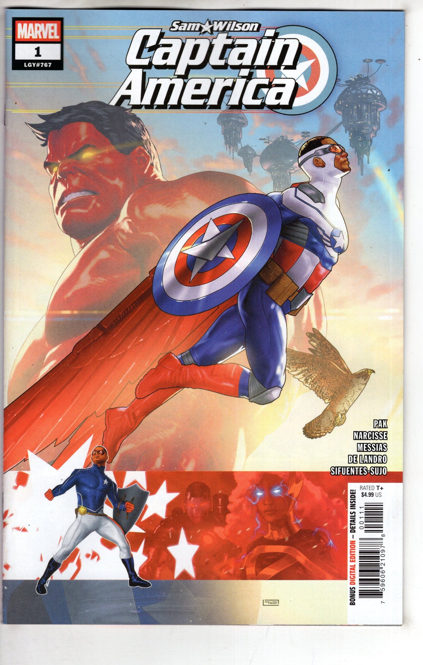 MARVEL PRH COMIC BOOK Sam Wilson, Captain America #1