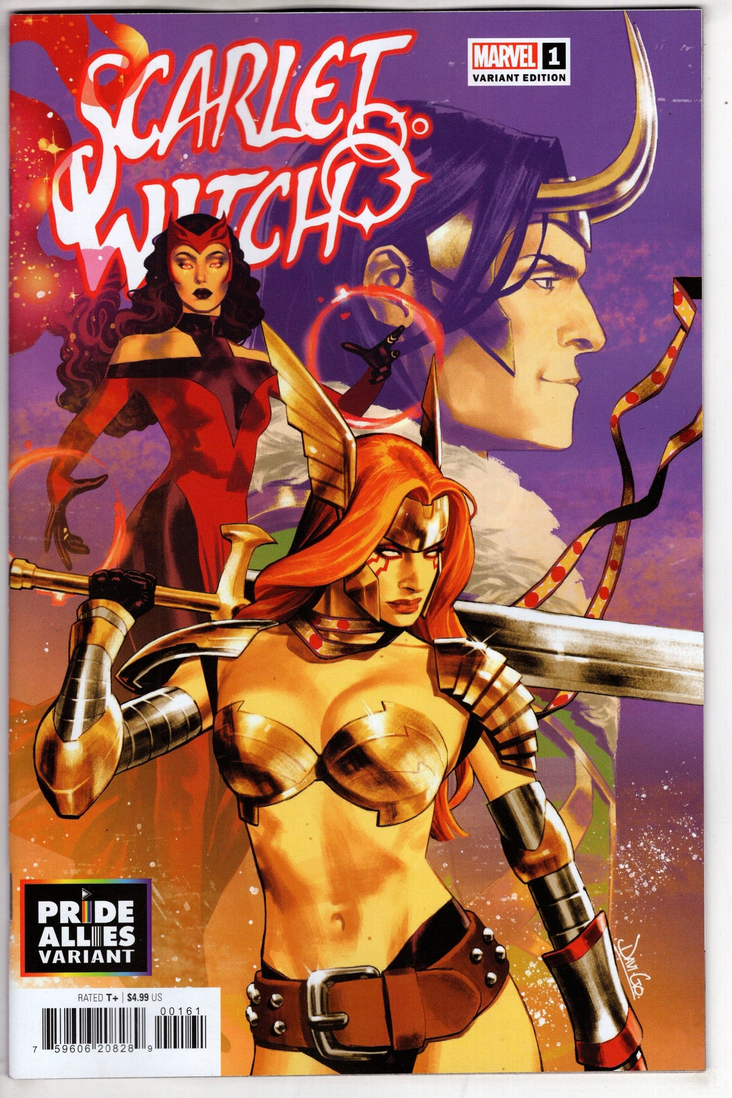MARVEL PRH COMIC BOOK SCARLET WITCH #1 DAVI GO PRIDE ALLIES VAR