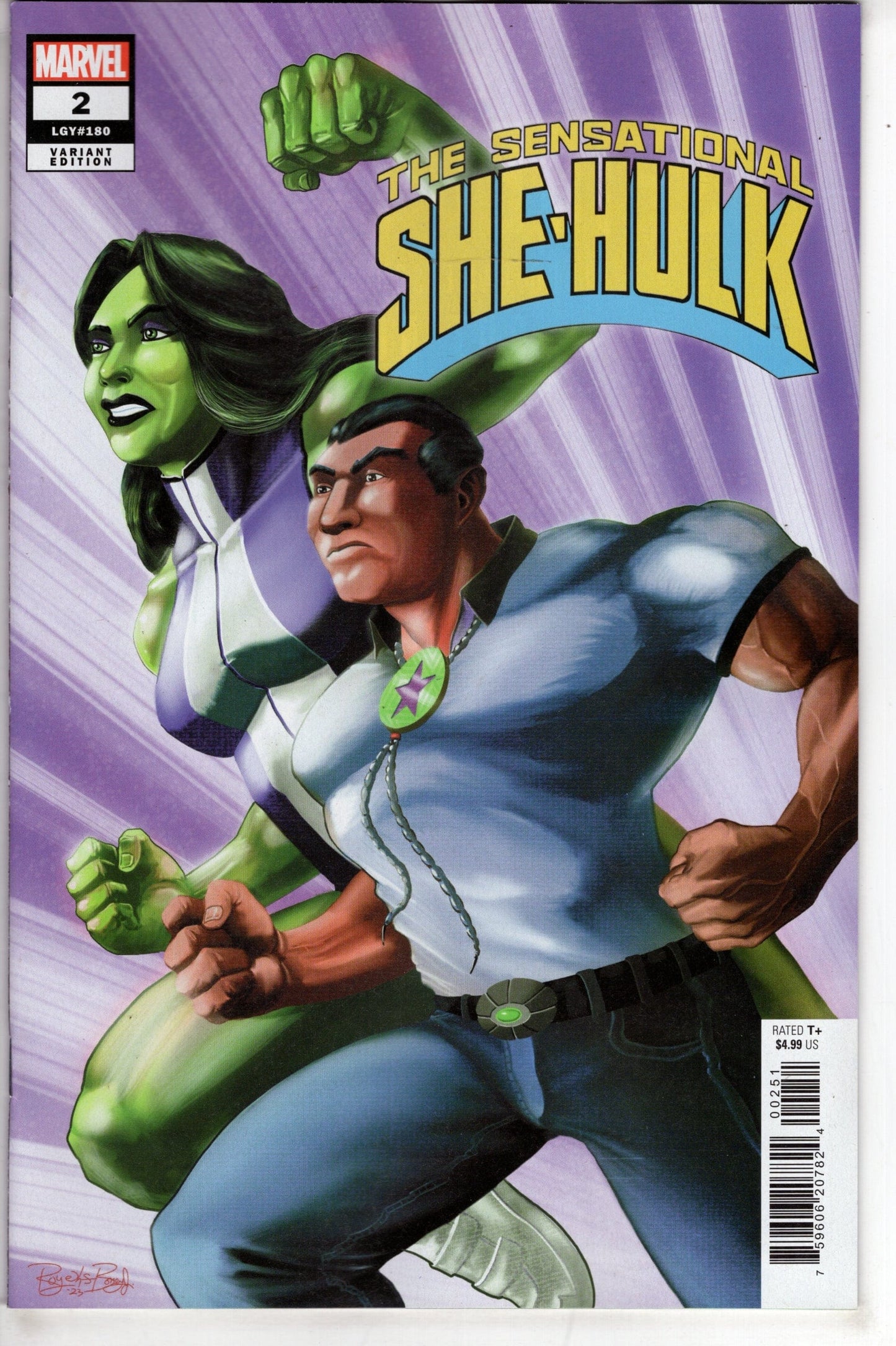 MARVEL PRH COMIC BOOK SENSATIONAL SHE-HULK #2 ROY BONEY HERITAGE VAR