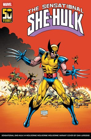 MARVEL PRH COMIC BOOK SENSATIONAL SHE-HULK #4 DAN JURGENS WOLVERINE VARIANT (VF)