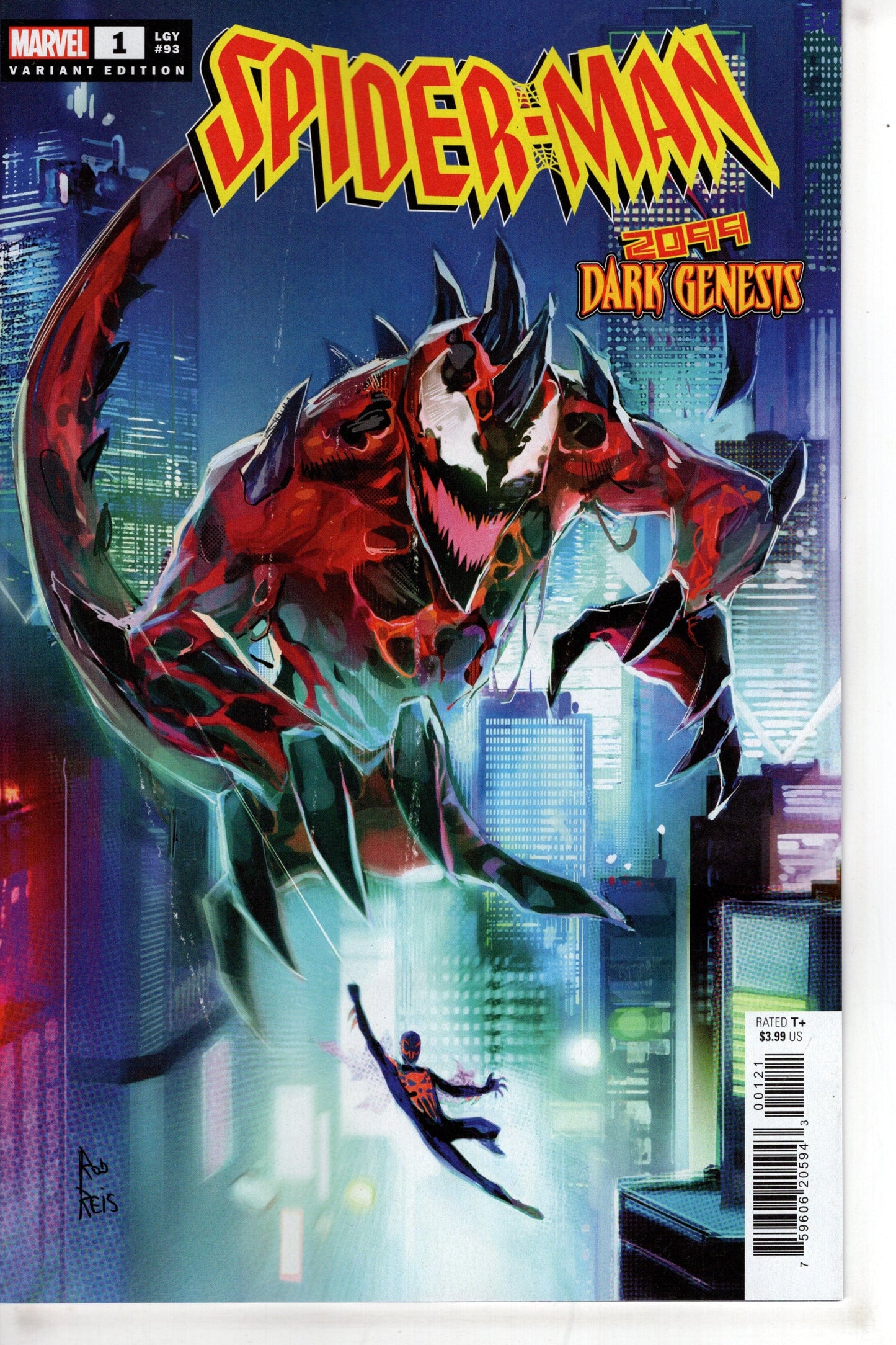 MARVEL PRH COMIC BOOK SPIDER-MAN 2099 DARK GENESIS #1 (OF 5) REIS CONNECTING VAR