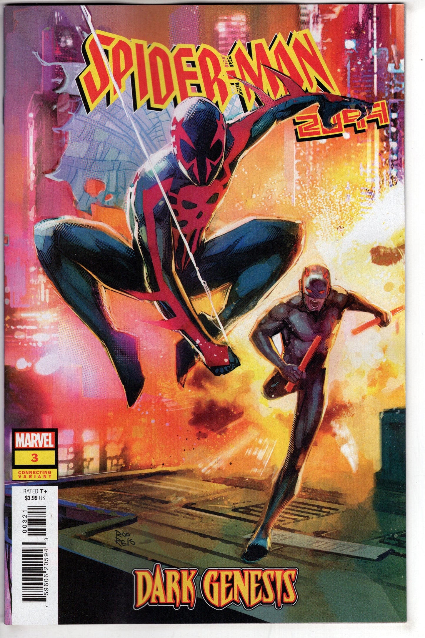 MARVEL PRH COMIC BOOK SPIDER-MAN 2099 DARK GENESIS #3 (OF 5) REIS CONNECTING VAR