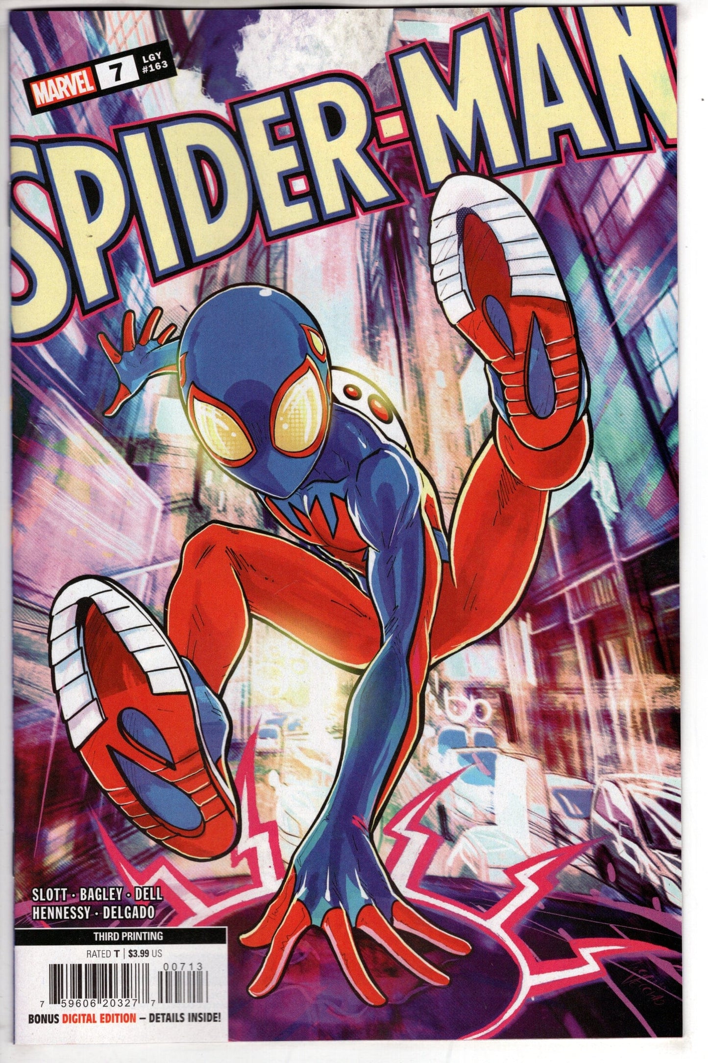 MARVEL PRH COMIC BOOK SPIDER-MAN #7 3RD PTG LUCIANO VECCHIO VAR