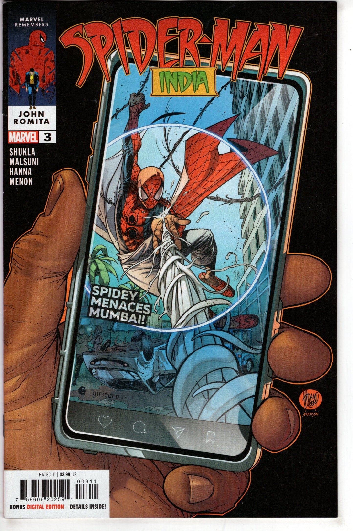 MARVEL PRH COMIC BOOK SPIDER-MAN INDIA #3 (OF 4)