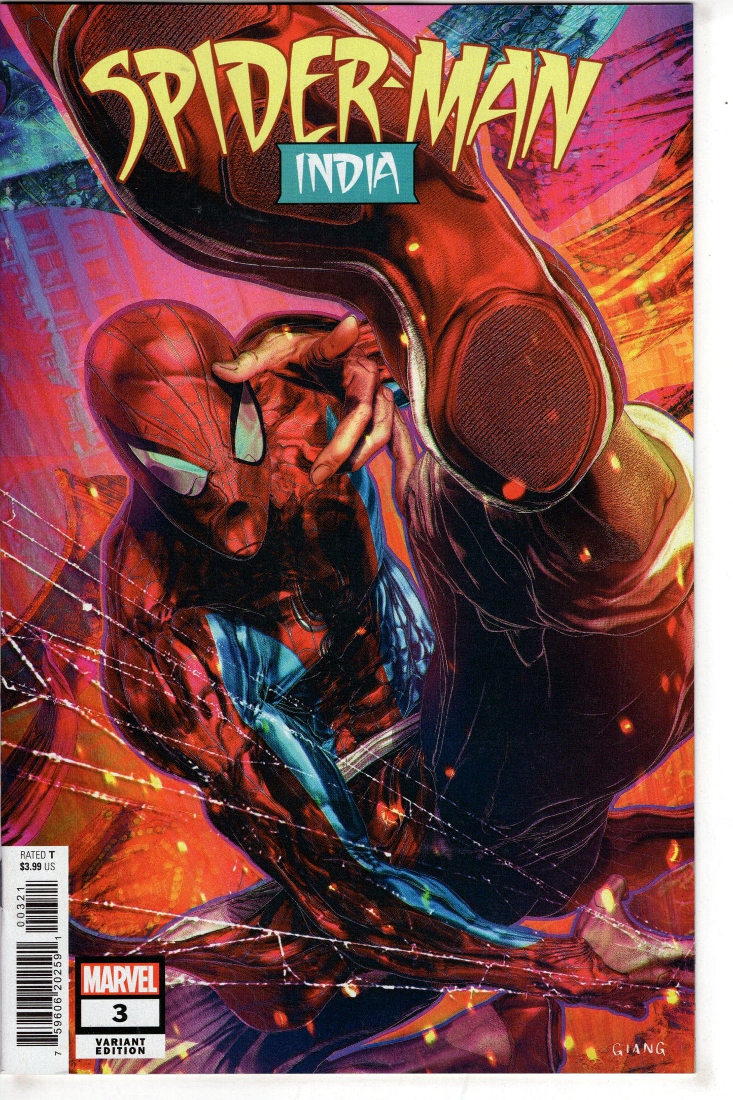 MARVEL PRH COMIC BOOK SPIDER-MAN INDIA #3 (OF 4) JOHN GIANG VAR