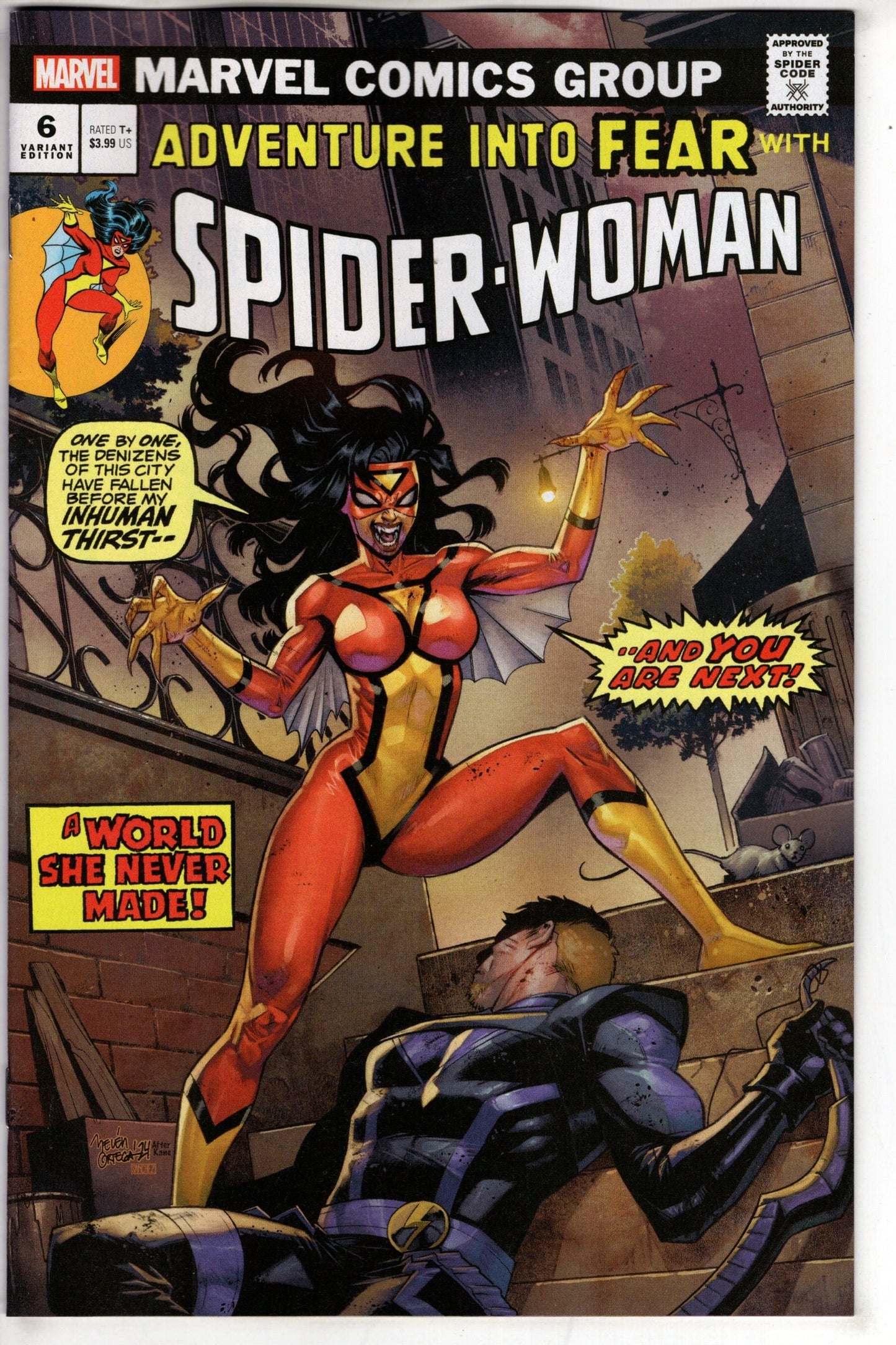 MARVEL PRH COMIC BOOK SPIDER-WOMAN #6 BELEN ORTEGA VAMPIRE VARIANT